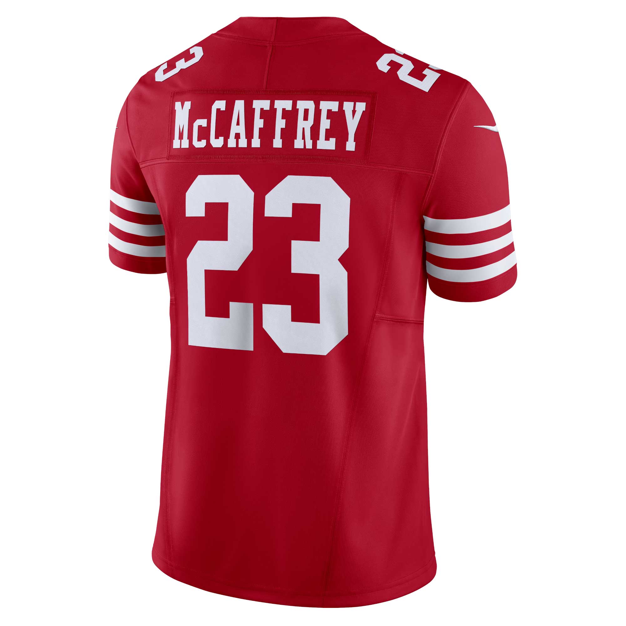 Christian McCaffrey San Francisco 49ers Nike Vapor F.U.S.E. Limited Jersey – Scarlet Clowdercats