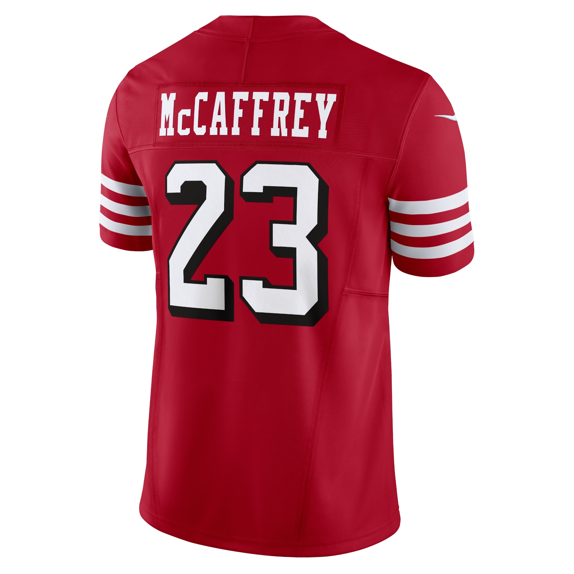 Christian McCaffrey San Francisco 49ers Nike Vapor F.U.S.E. Limited Jersey – Scarlet Clowdercats