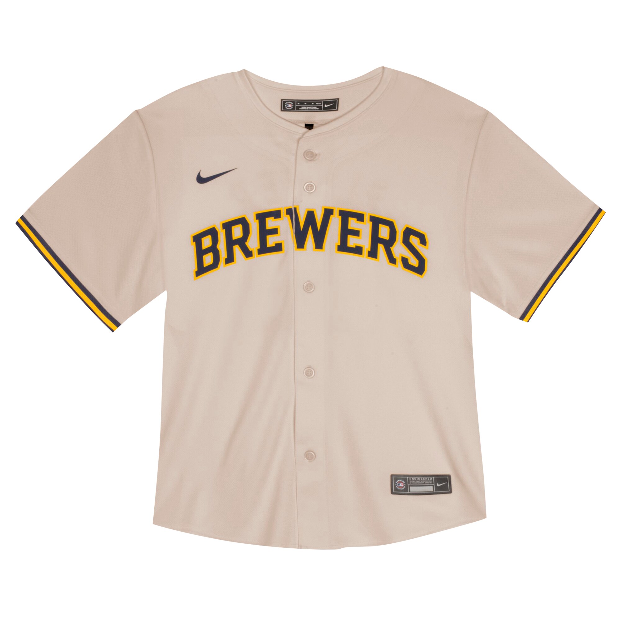 Christian Yelich Milwaukee Brewers Nike Toddler Home Game Jersey – Cream