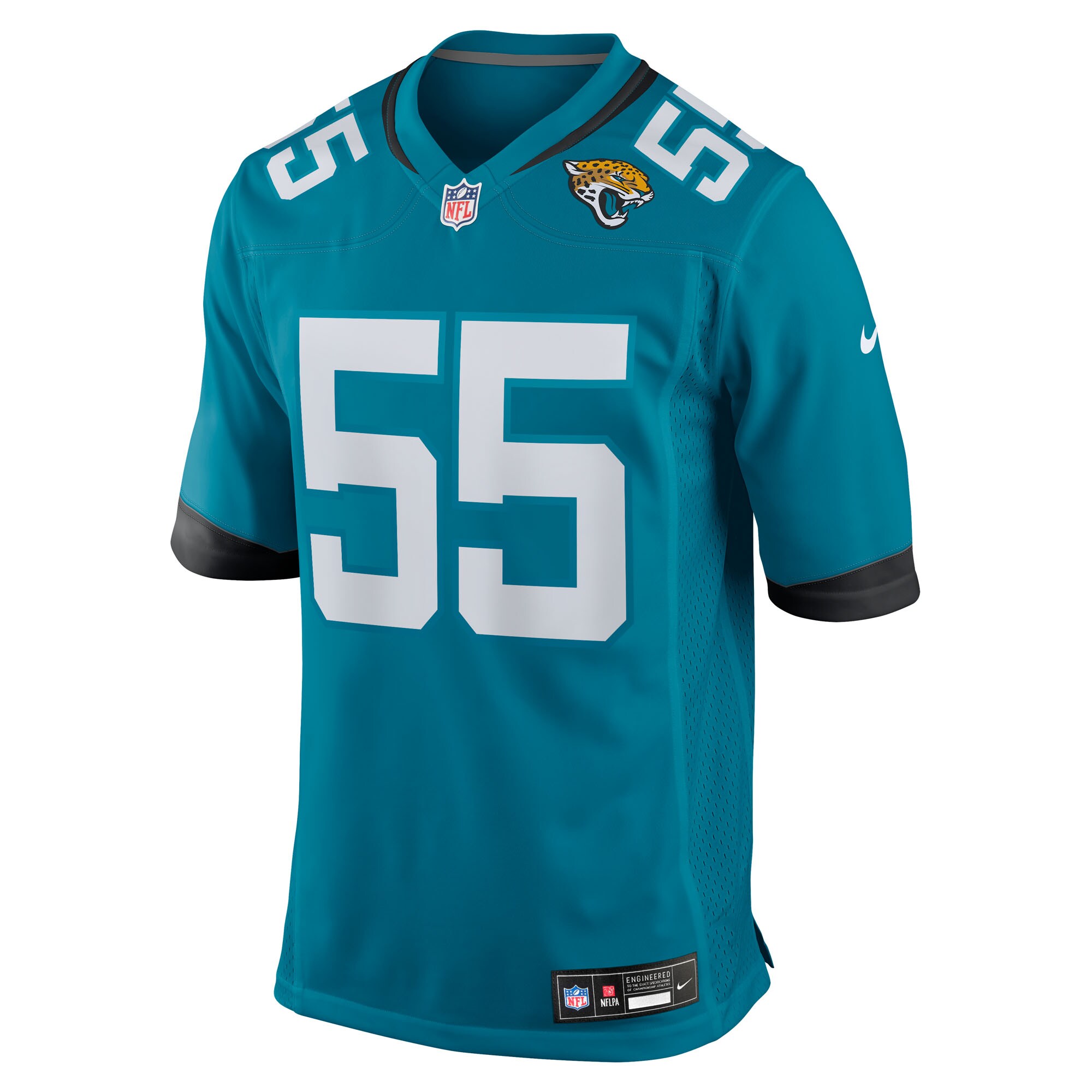 Chuma Edoga Jacksonville Jaguars Nike Team Game Jersey – Teal Clowdercats