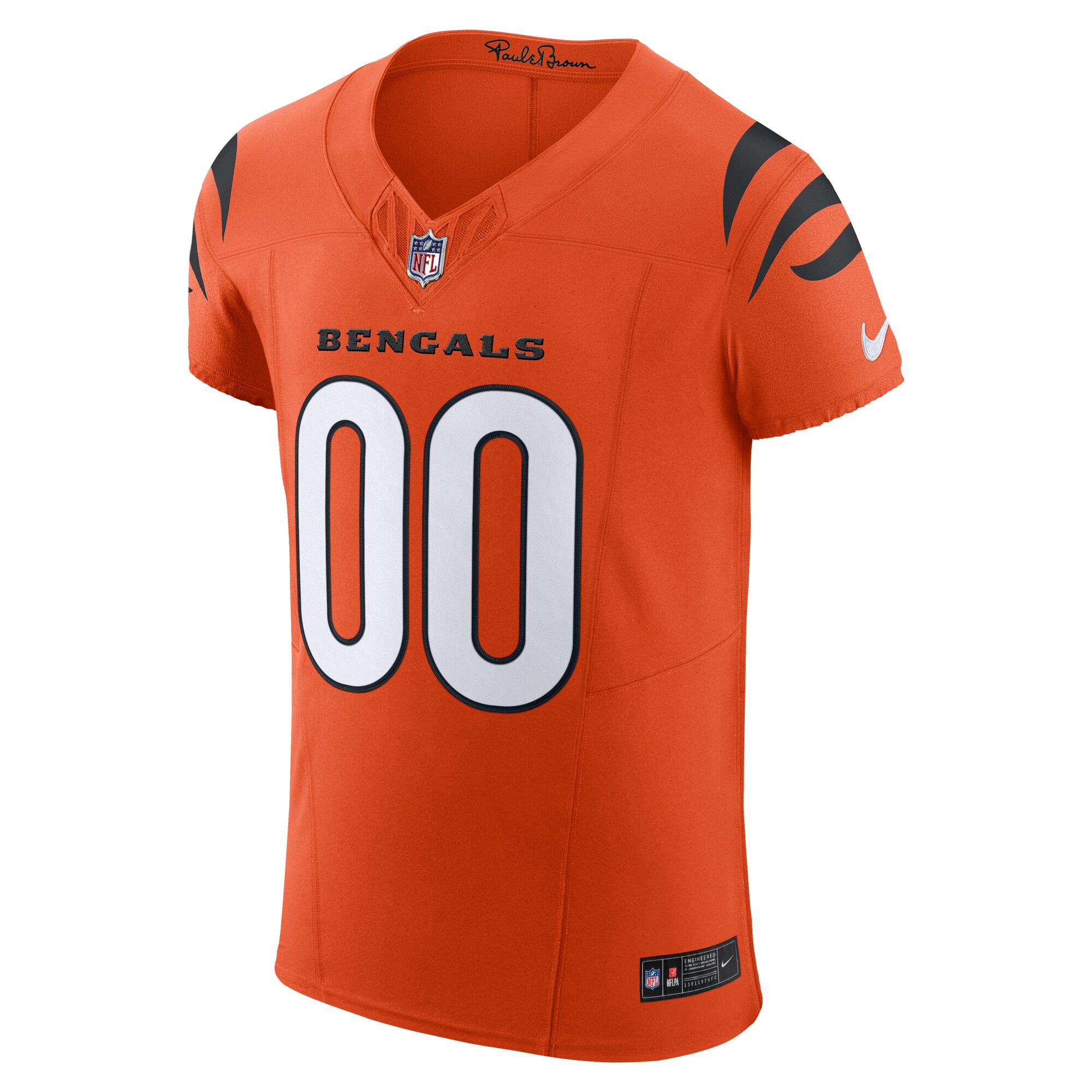 Cincinnati Bengals Nike Alternate Vapor F.U.S.E. Elite Custom Jersey – Men’s Orange Clowdercats