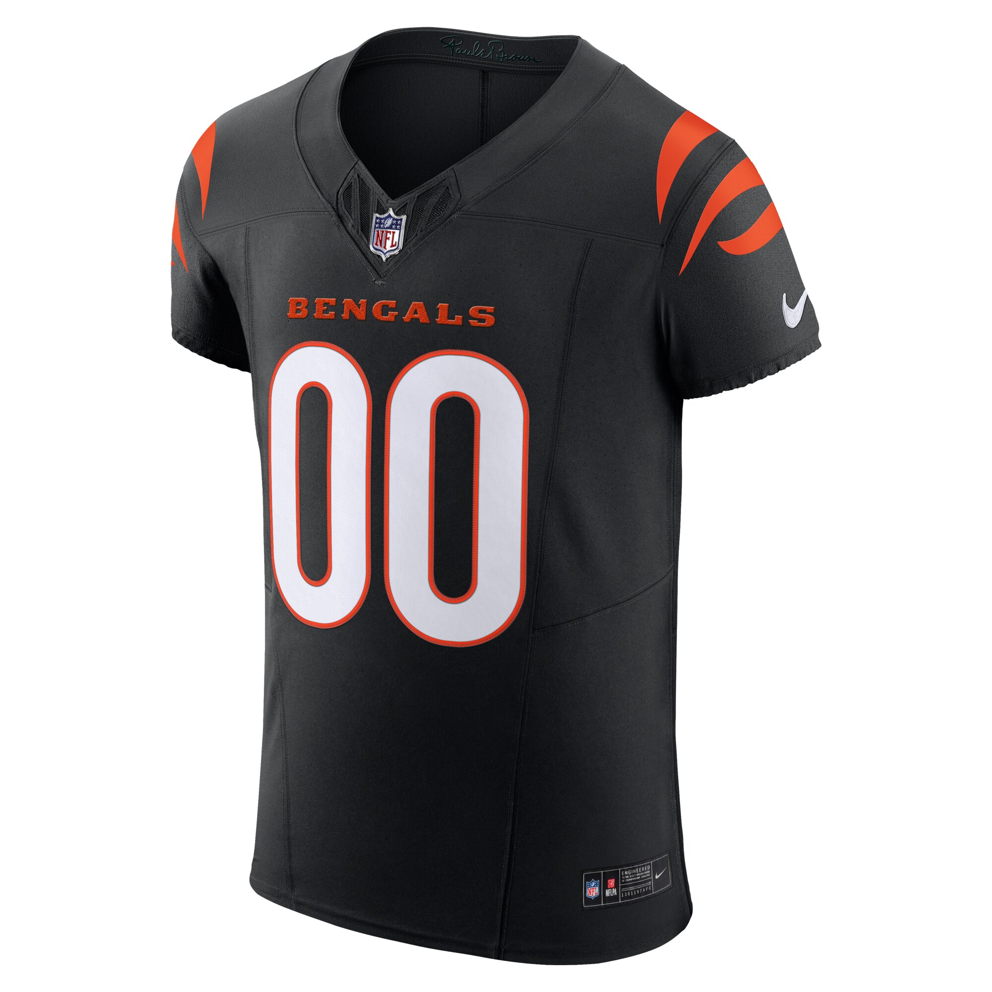 Cincinnati Bengals Nike Team Vapor F.U.S.E. Elite Custom Jersey – Black Clowdercats