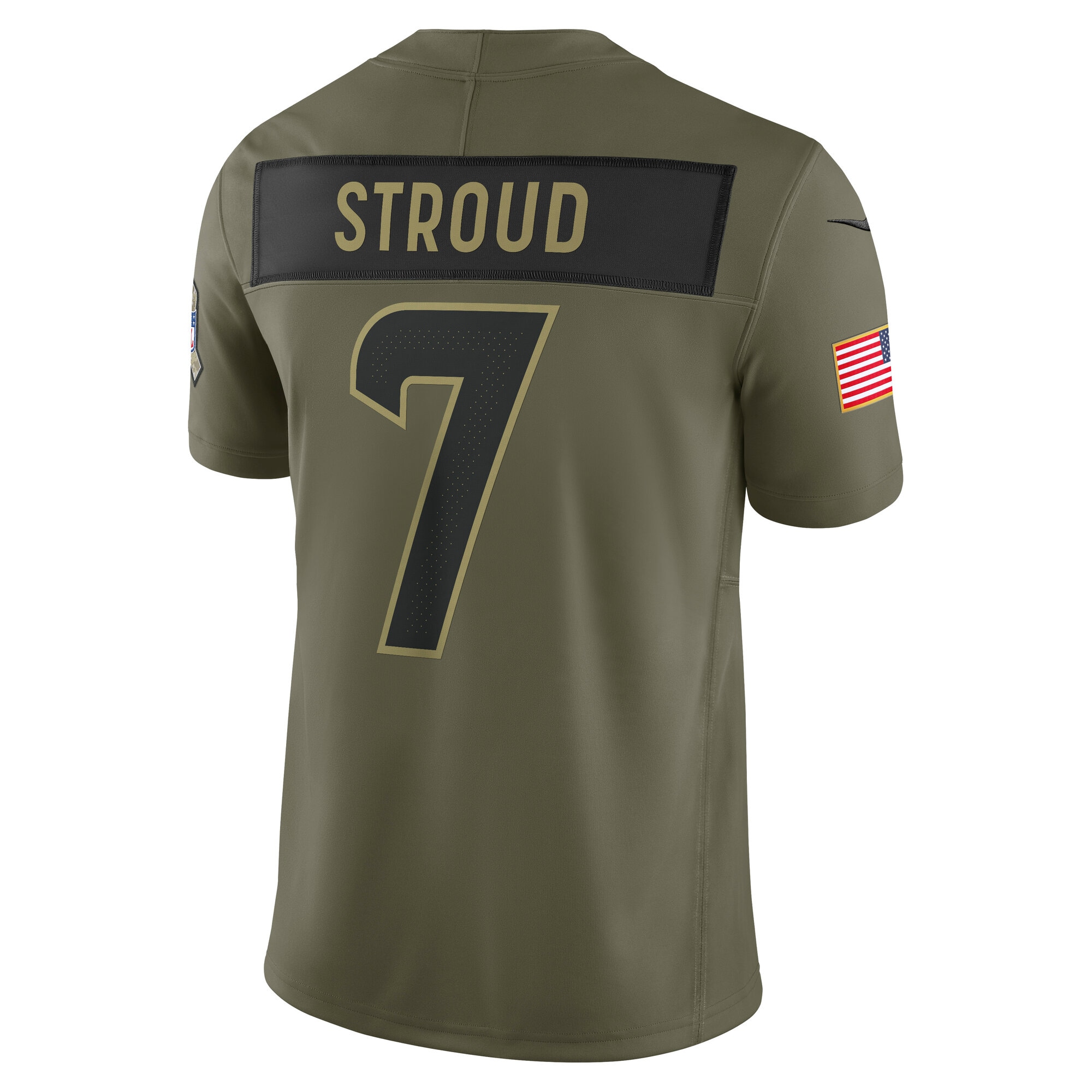 C.J. Stroud Houston Texans Nike 2025 Salute to Service Limited Jersey – Olive Clowdercats