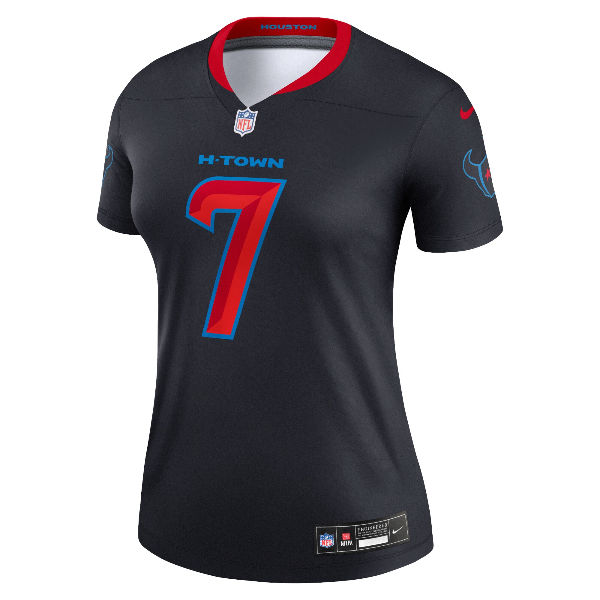 C.J. Stroud Houston Texans Nike Women’s Alternate Legend Player Performance Top – Navy Clowdercats