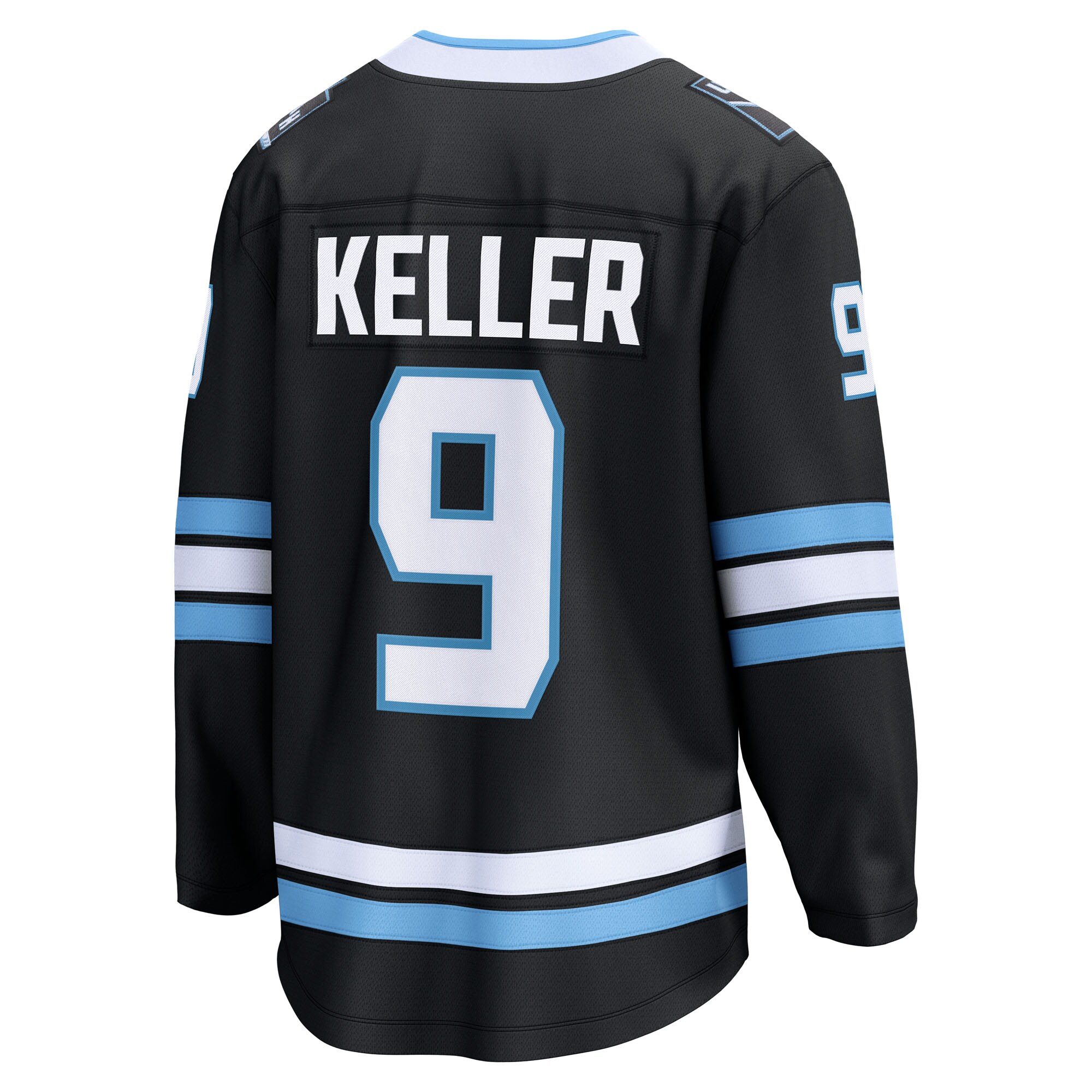 Clayton Keller Utah Mammoth Fanatics Home Breakaway Player Jersey – Black Clowdercats