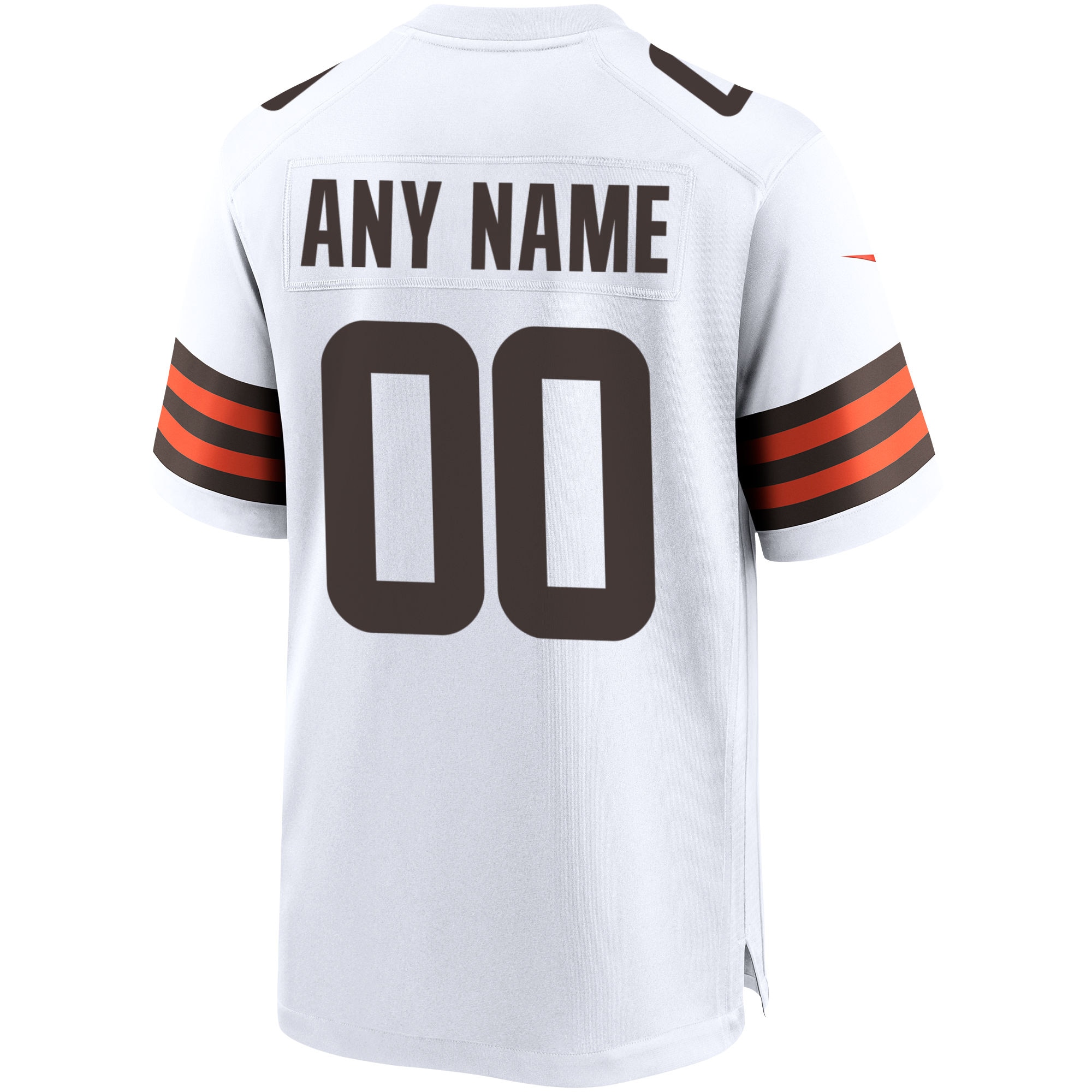 Cleveland Browns Nike Custom Game Jersey – White Clowdercats