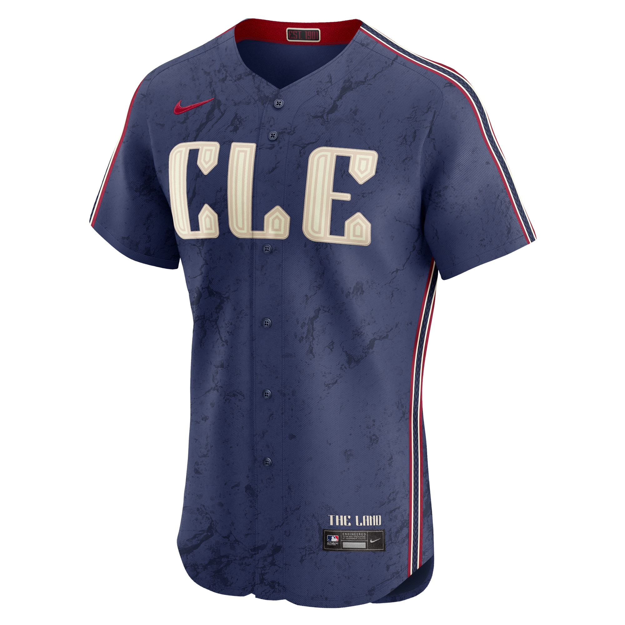 Cleveland Guardians Nike City Connect Elite Jersey – Navy