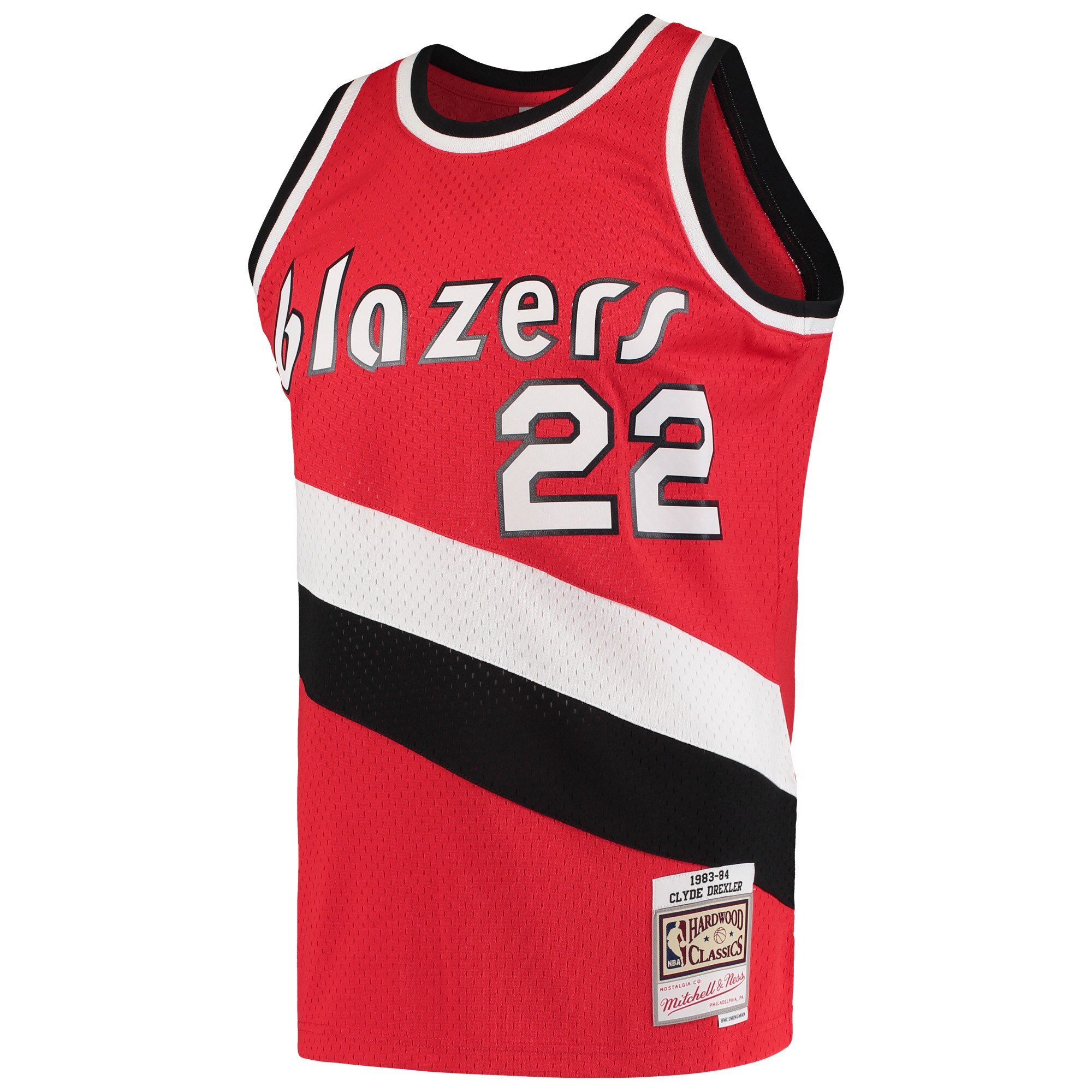 Clyde Drexler Portland Trail Blazers Mitchell & Ness 1983/84 Hardwood Classics Swingman Jersey – Red Clowdercats