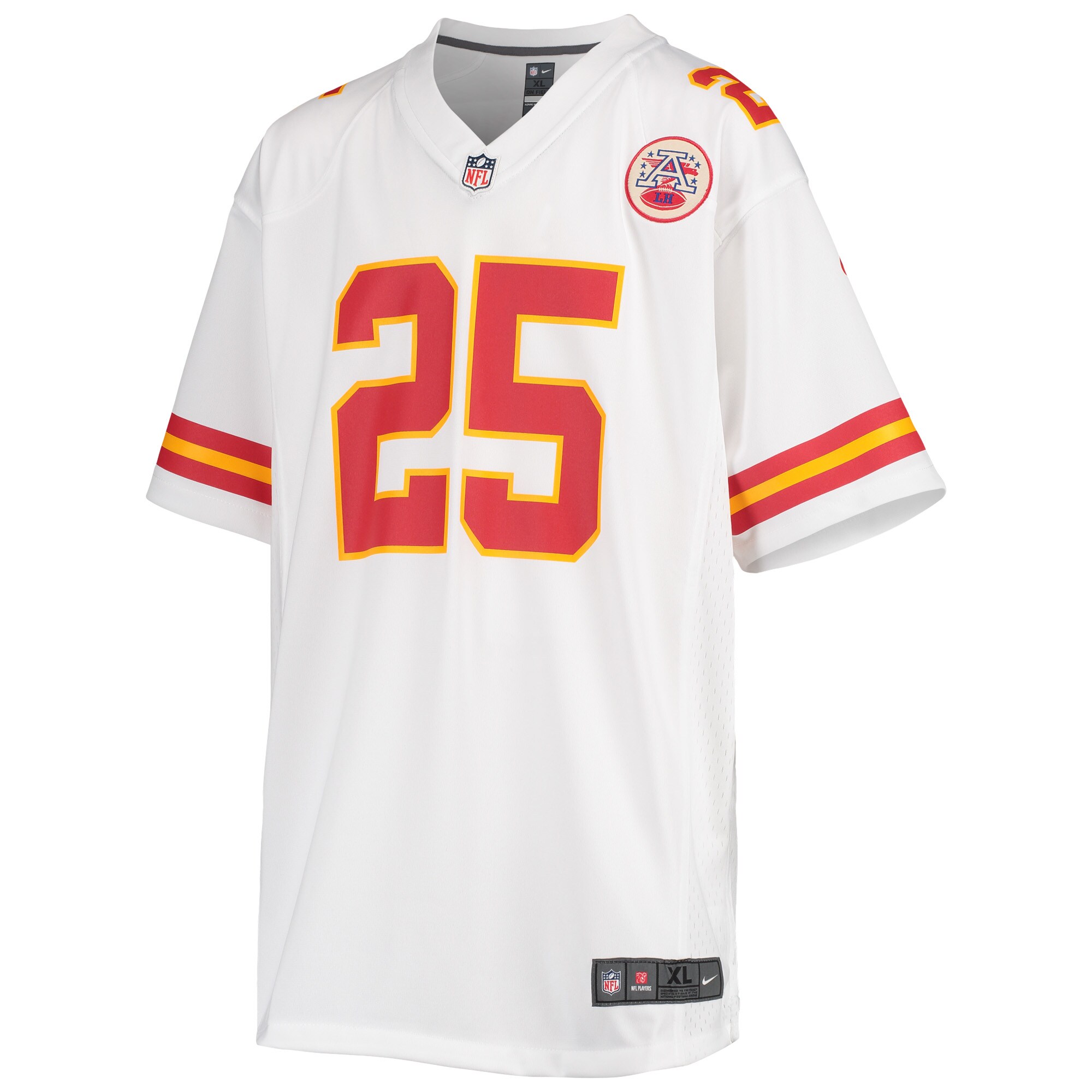 Clyde Edwards-Helaire Kansas City Chiefs Nike Youth Game Jersey – White Clowdercats