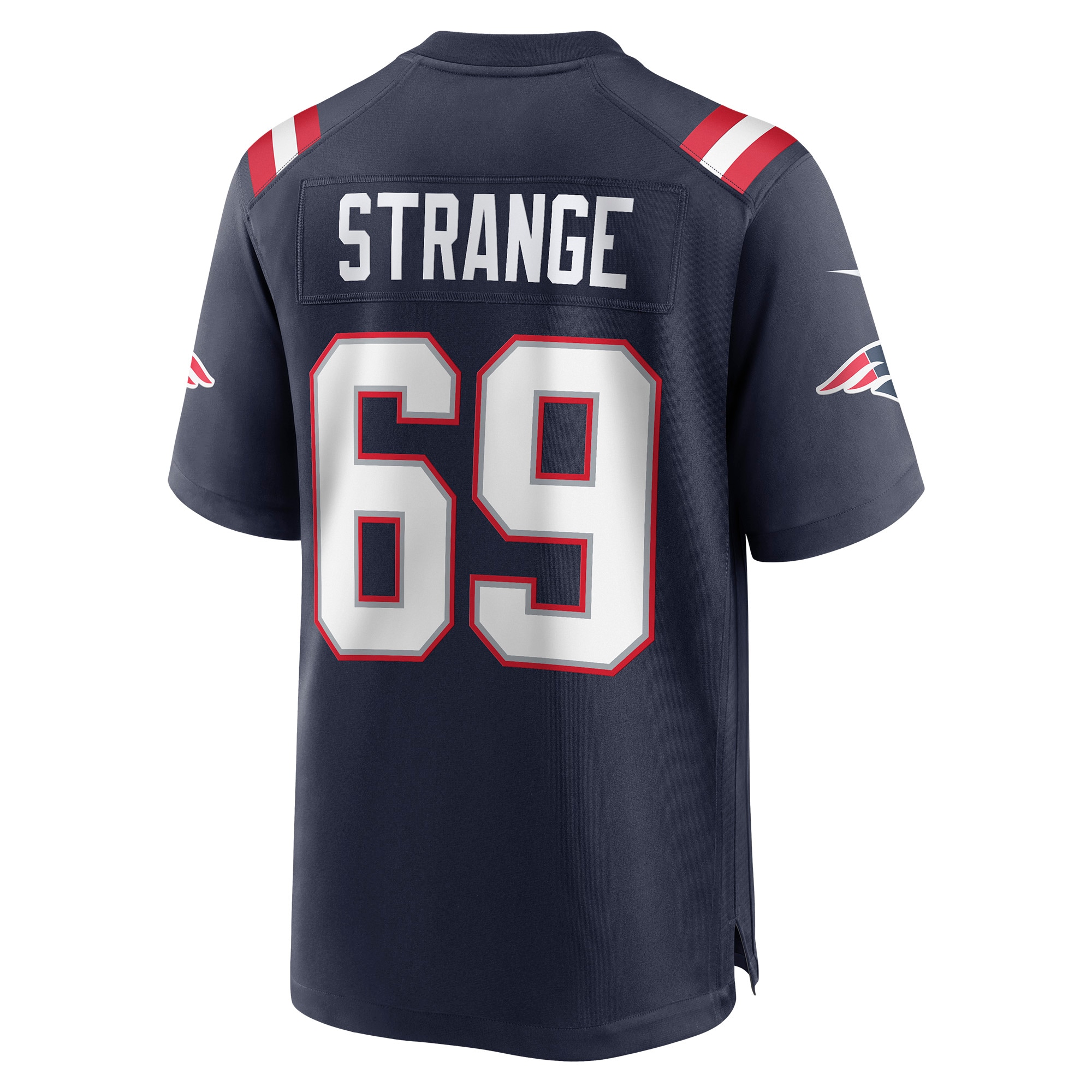 Cole Strange New England Patriots Nike Player Game Jersey – Navy Clowdercats