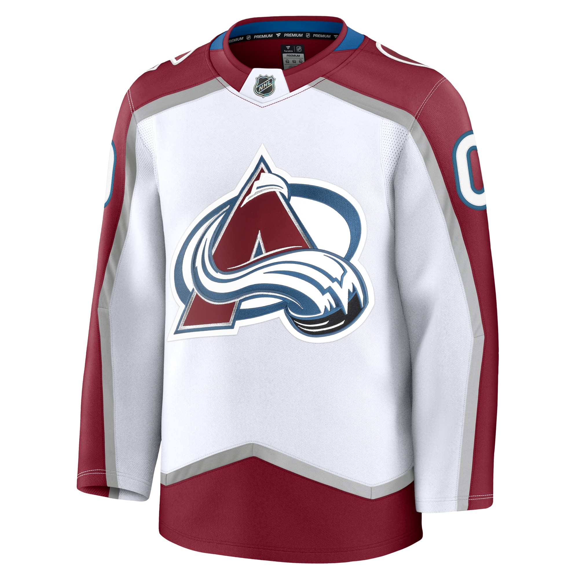 Colorado Avalanche Fanatics Away Premium Custom Jersey – White Clowdercats