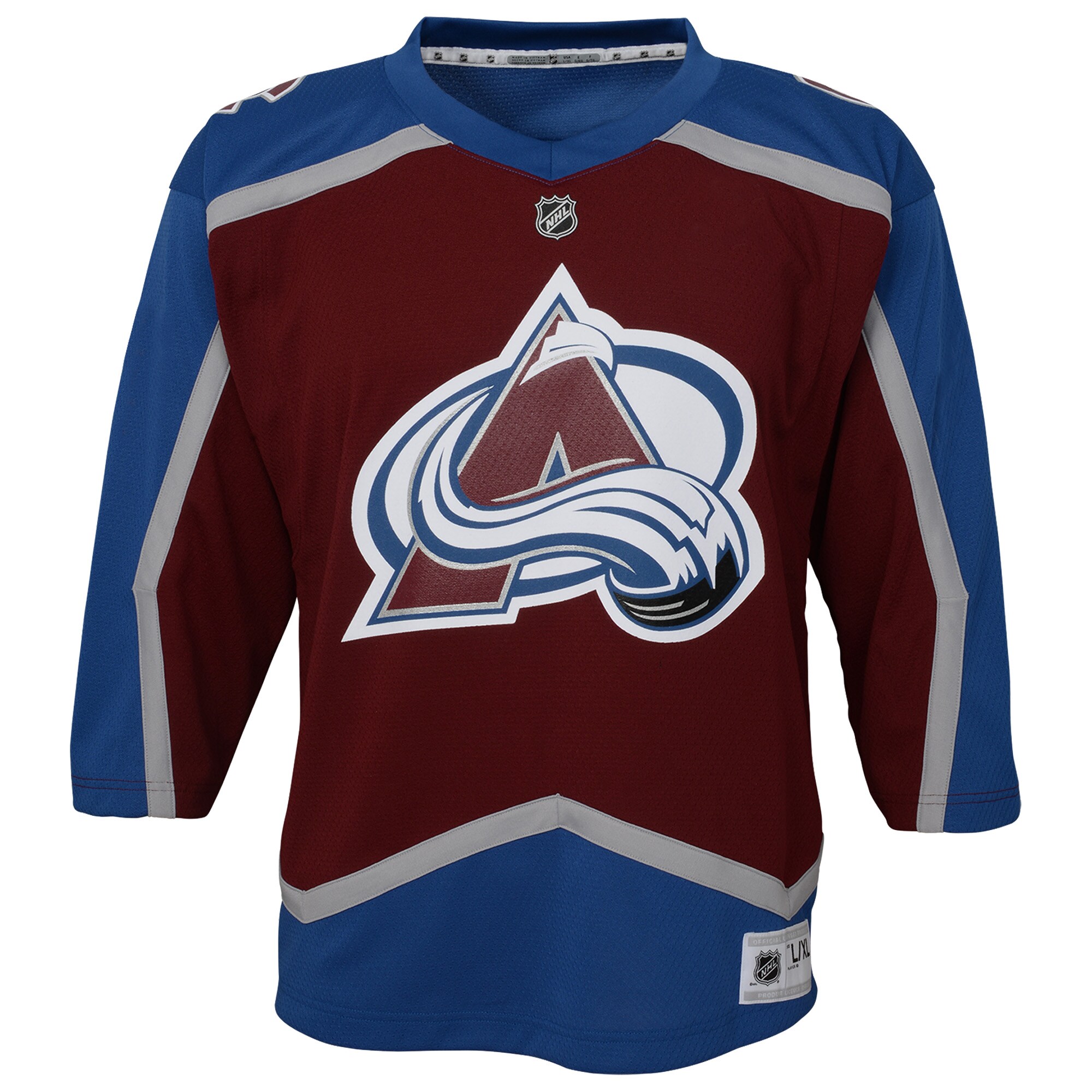 Colorado Avalanche Youth Home Blank Replica Jersey – Burgundy Clowdercats