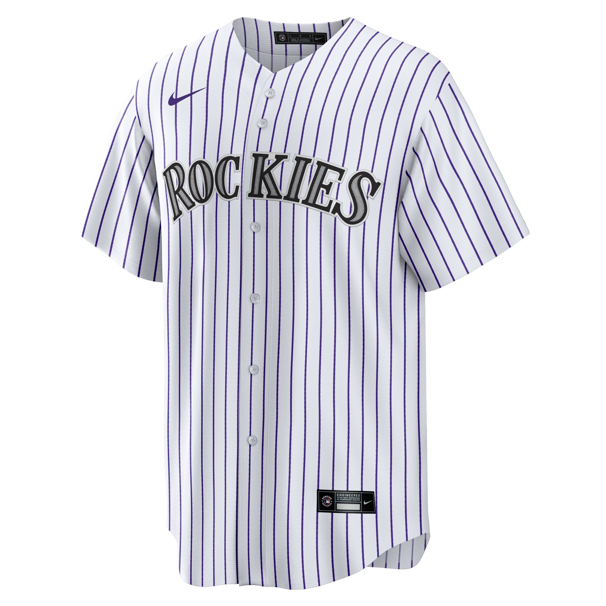 Colorado Rockies Nike #1 Dad Home Replica Jersey – White