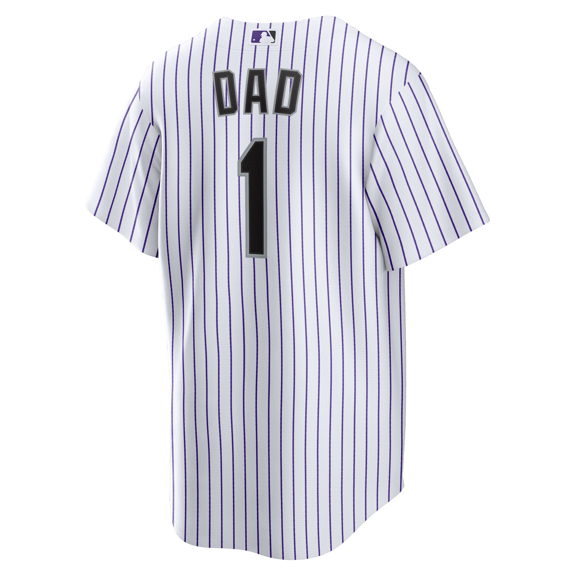 Colorado Rockies Nike #1 Dad Home Replica Jersey – White
