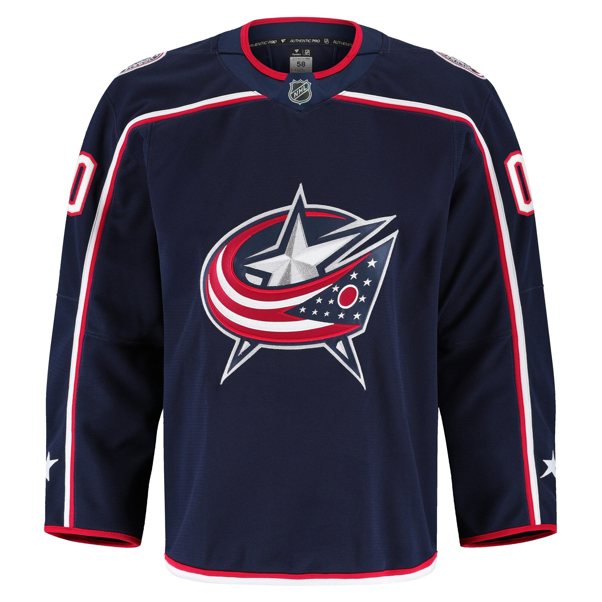 Columbus Blue Jackets Fanatics Home Authentic Pro Custom Jersey – Navy Clowdercats