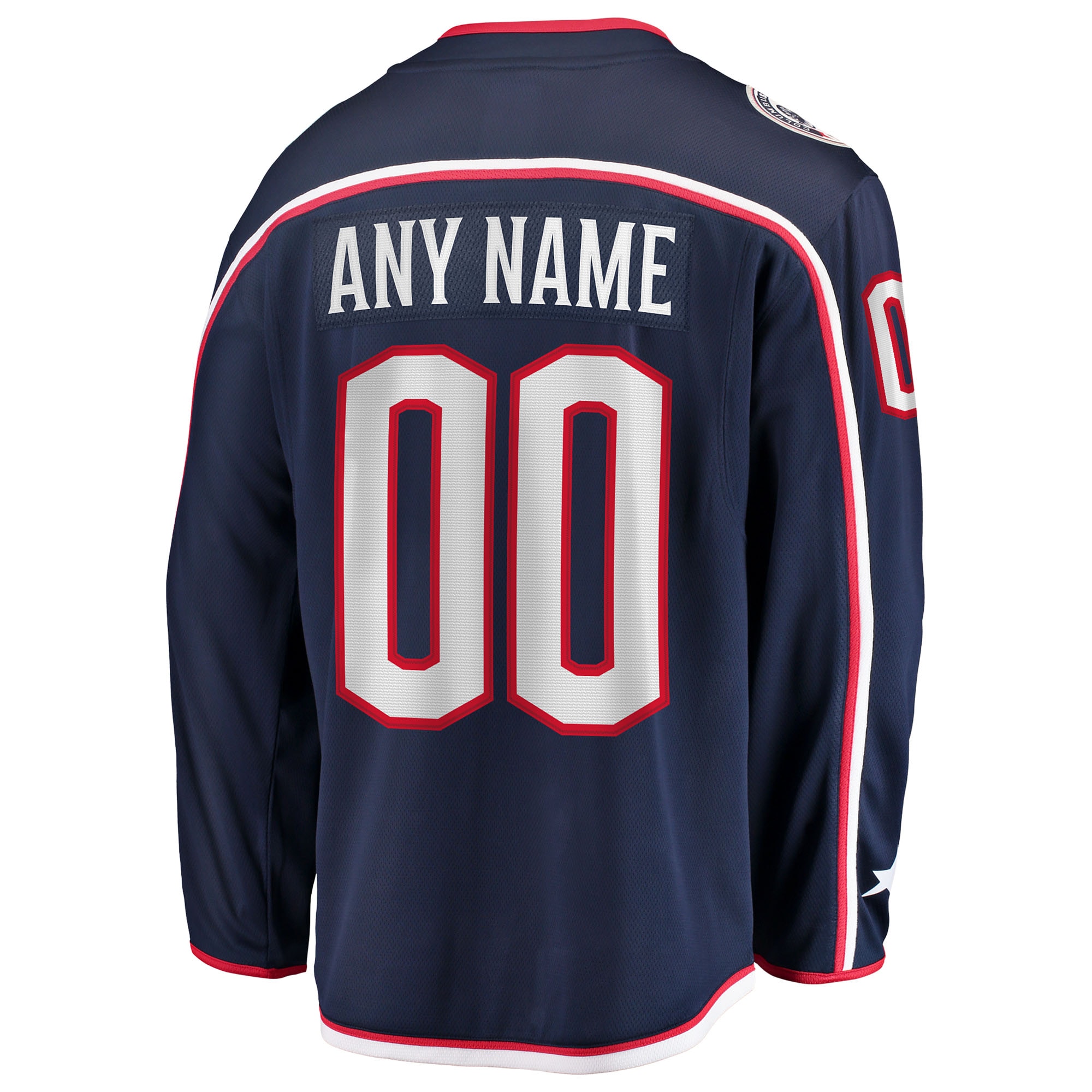 Columbus Blue Jackets Fanatics Home Breakaway Custom Jersey – Navy Clowdercats