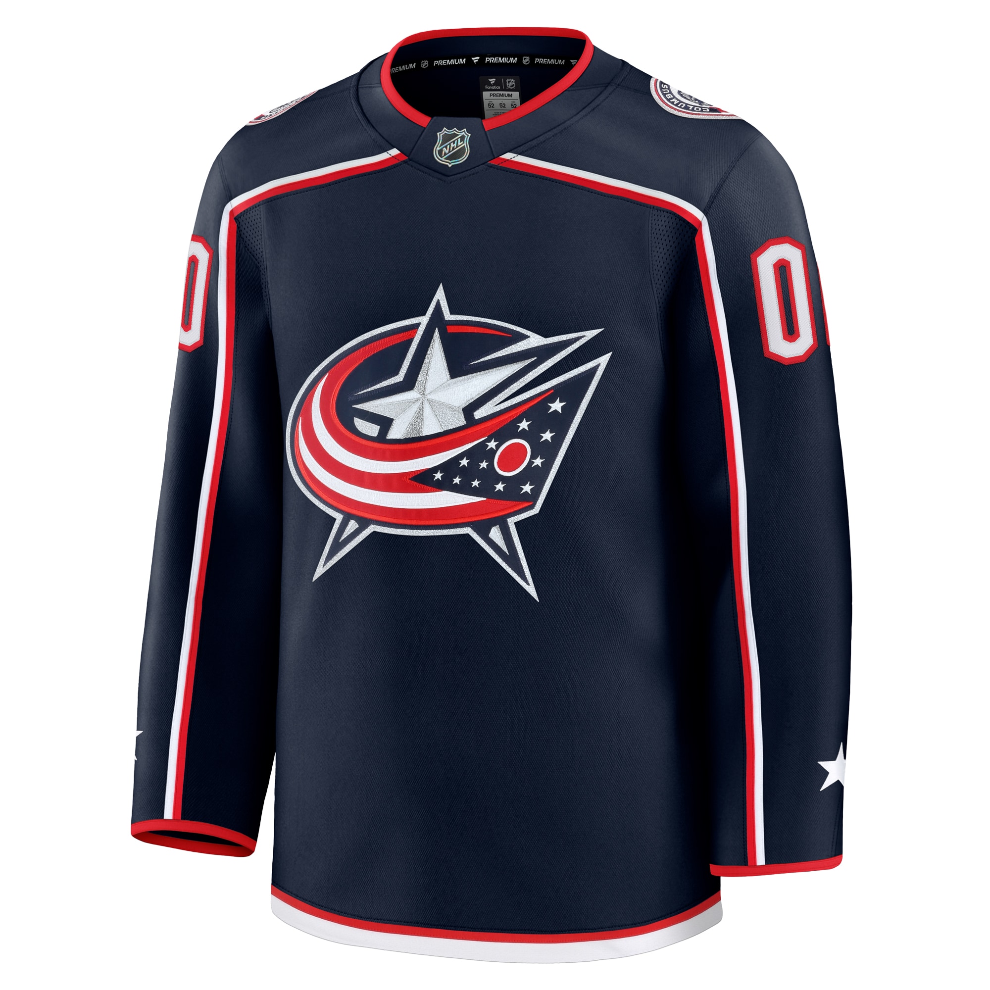 Columbus Blue Jackets Fanatics Home Premium Custom Jersey – Navy Clowdercats
