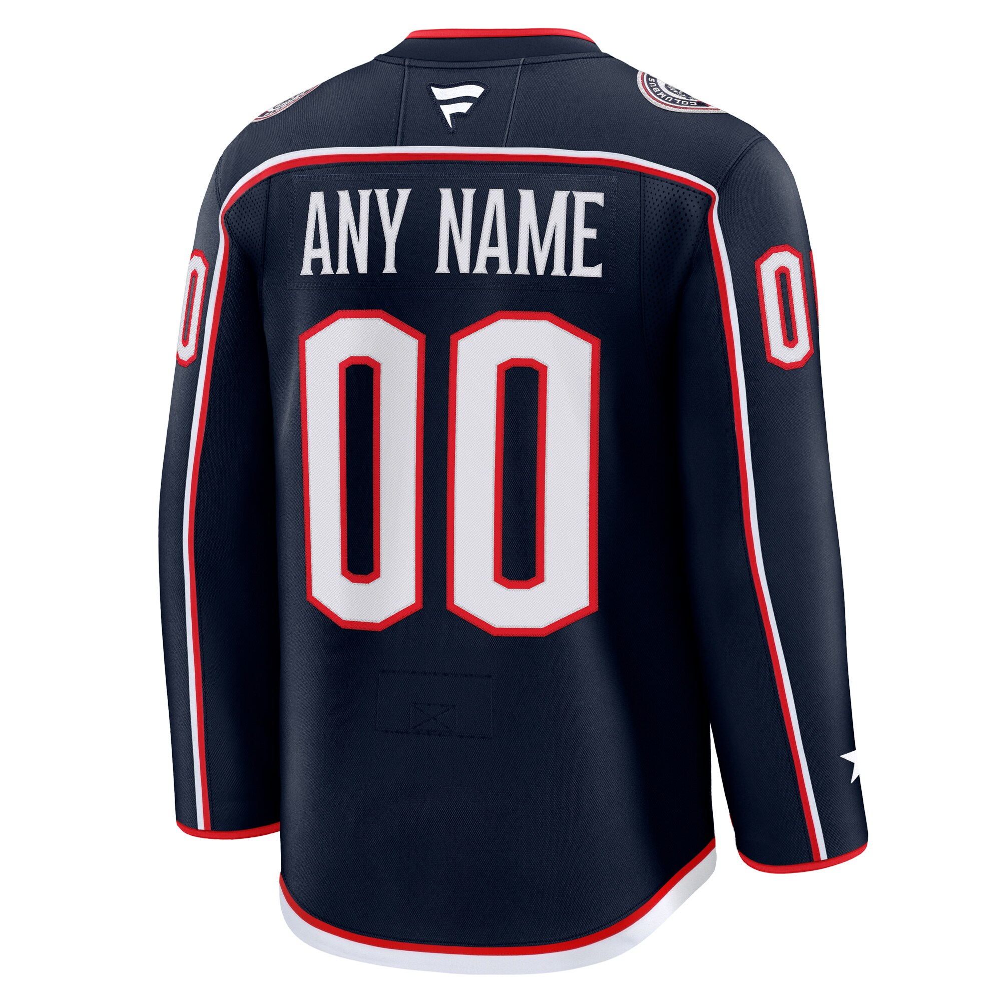Columbus Blue Jackets Fanatics Home Premium Custom Jersey – Navy Clowdercats