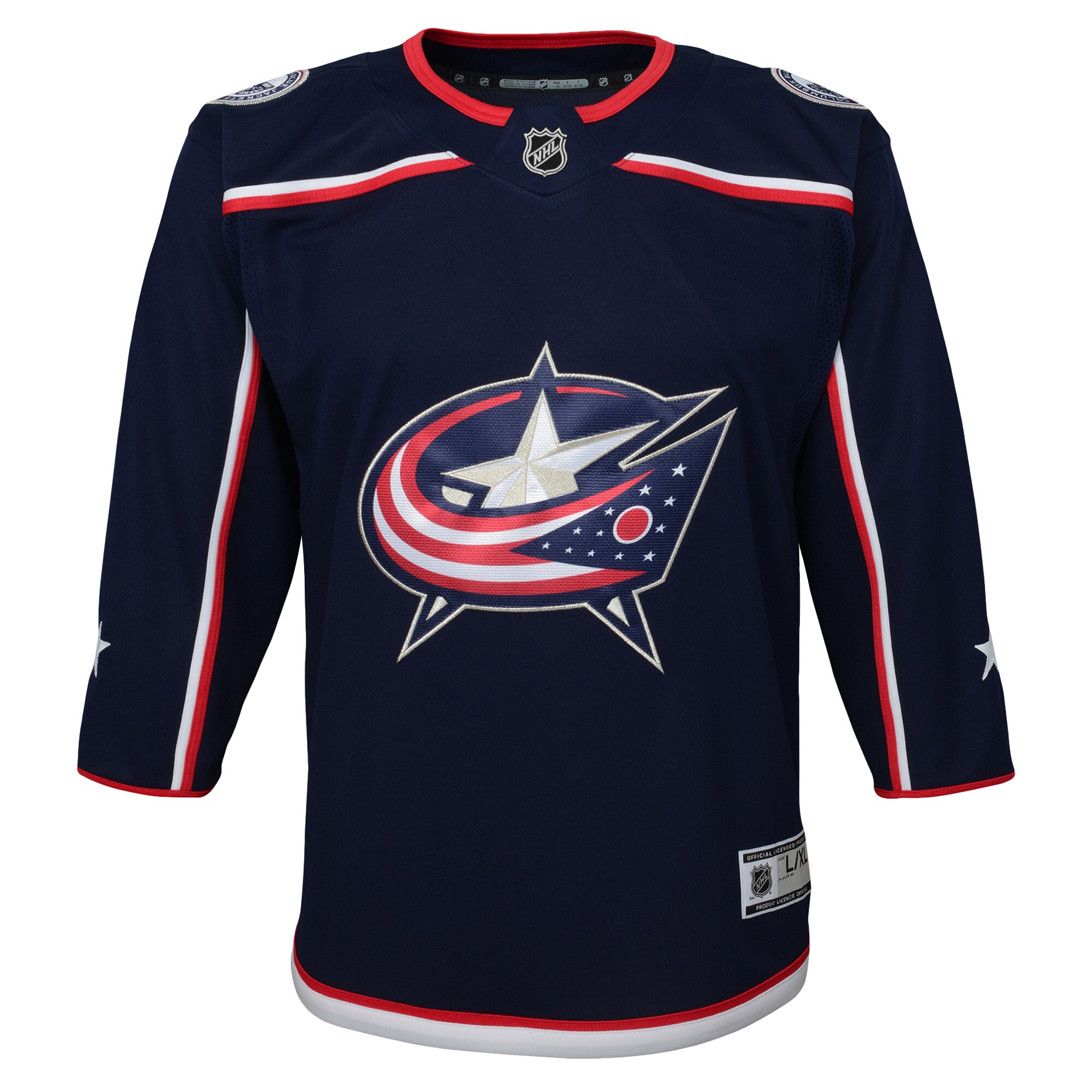 Columbus Blue Jackets Youth Home Premier Jersey – Navy Clowdercats