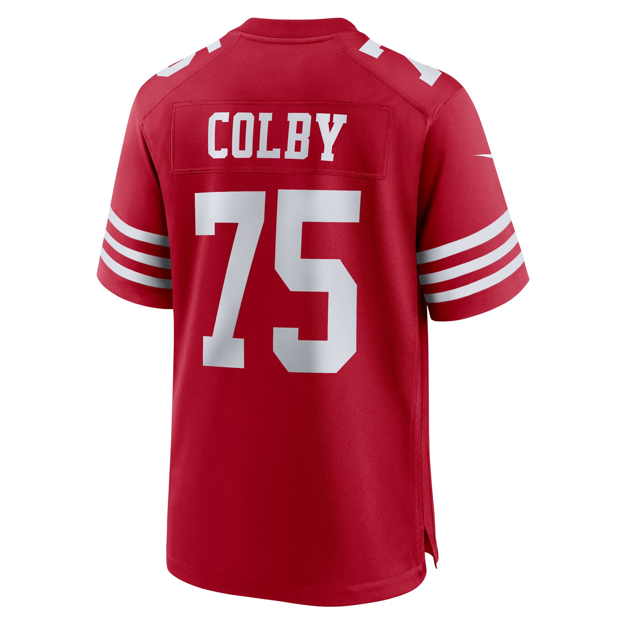 Connor Colby San Francisco 49ers Nike Team Game Jersey – Scarlet Clowdercats