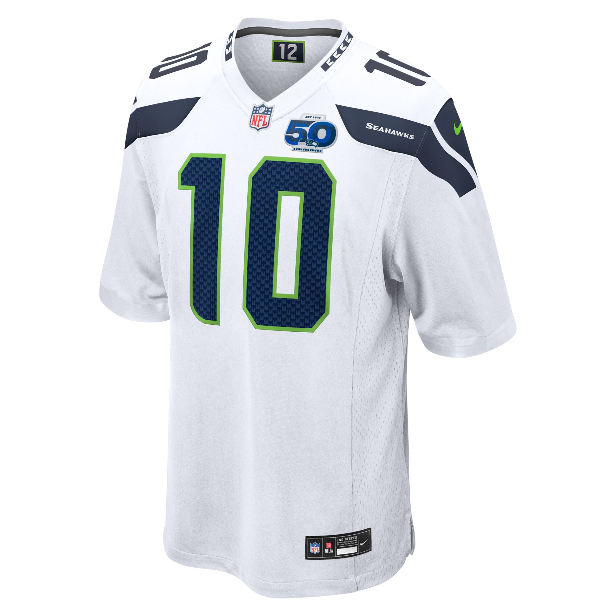 Cooper Kupp Seattle Seahawks Nike 50th Season Game Jersey – White Clowdercats