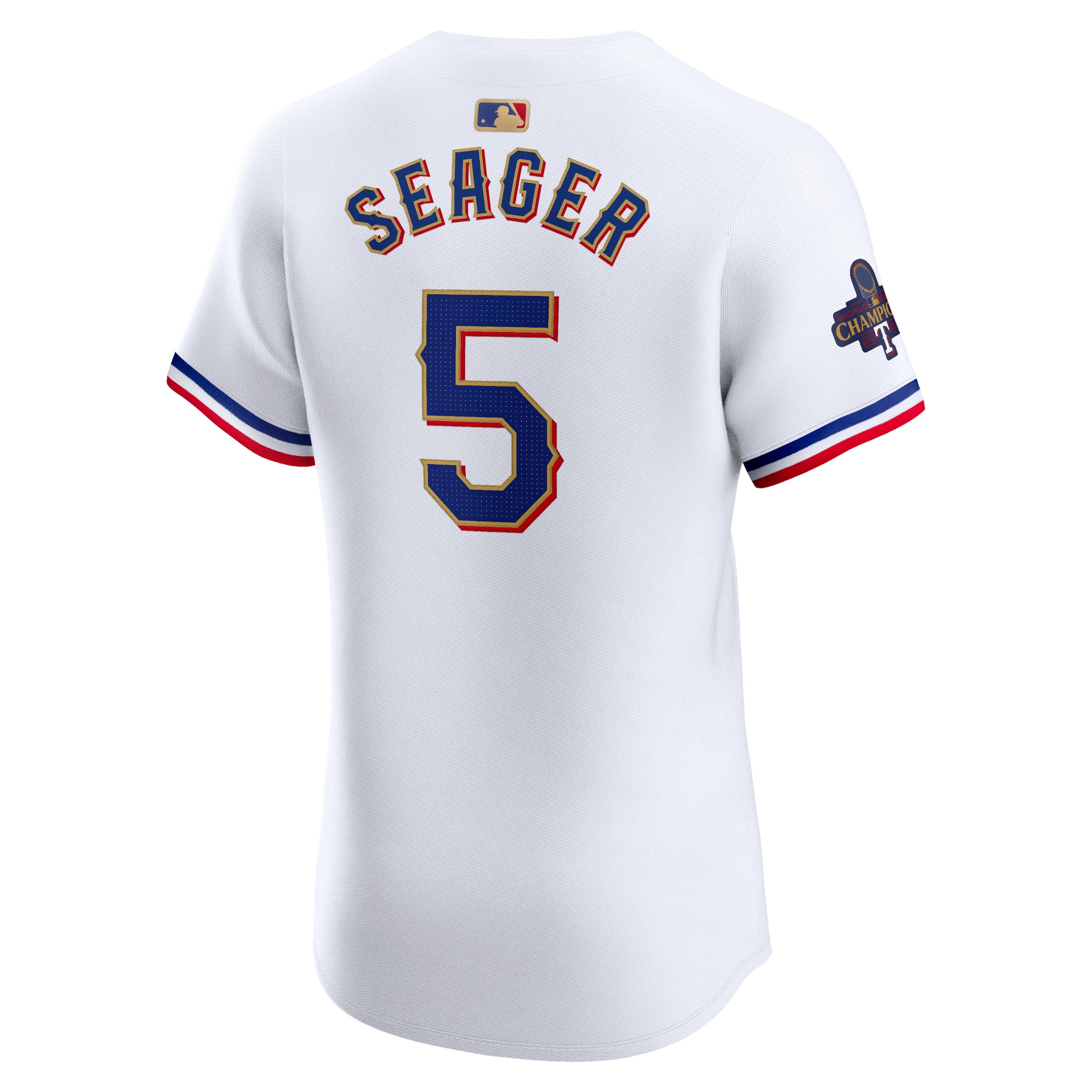 Corey Seager Texas Rangers Nike 2024 Gold Collection Elite Player Jersey – White