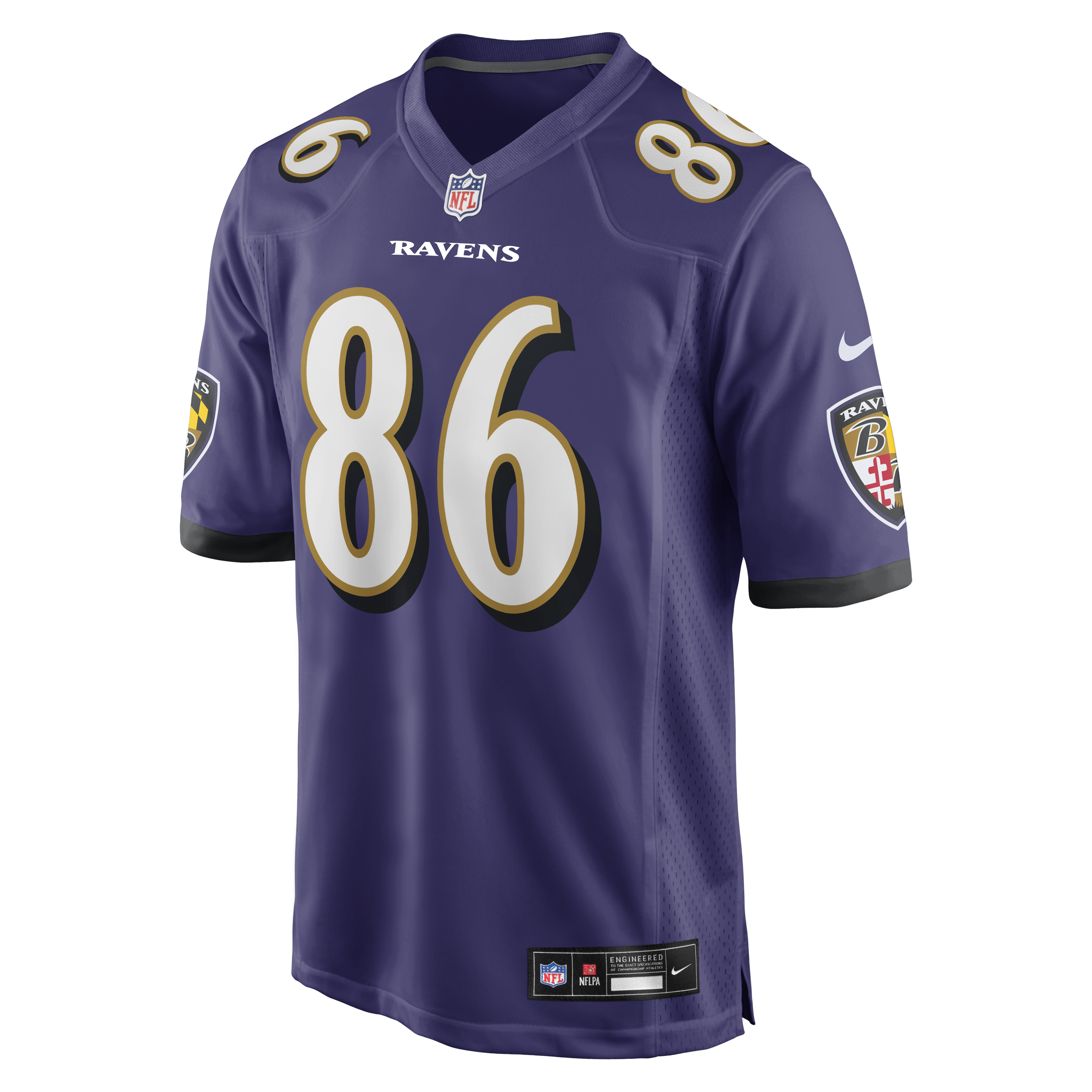 Cornelius Johnson Baltimore Ravens Nike Team Game Jersey – Purple Clowdercats