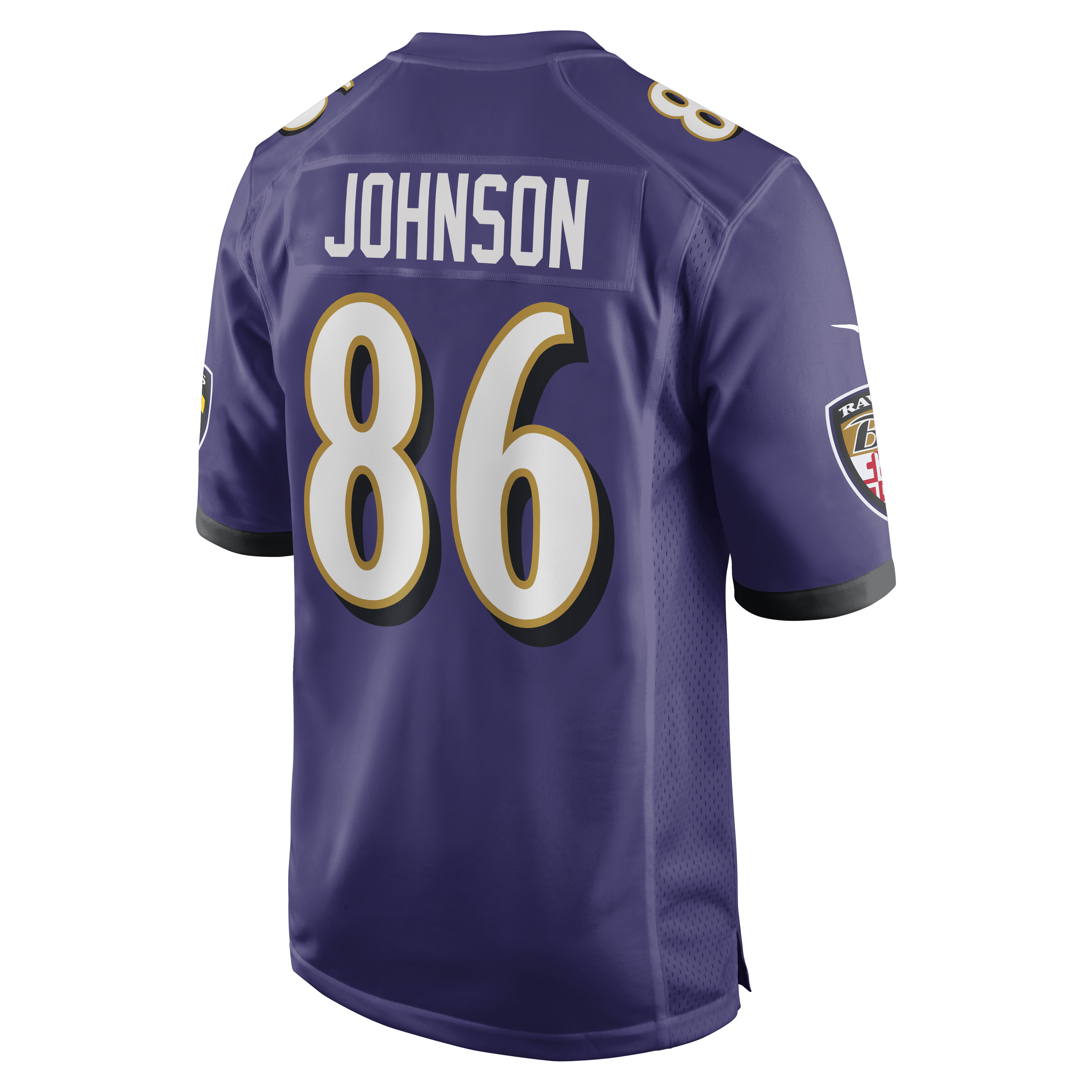 Cornelius Johnson Baltimore Ravens Nike Team Game Jersey – Purple Clowdercats