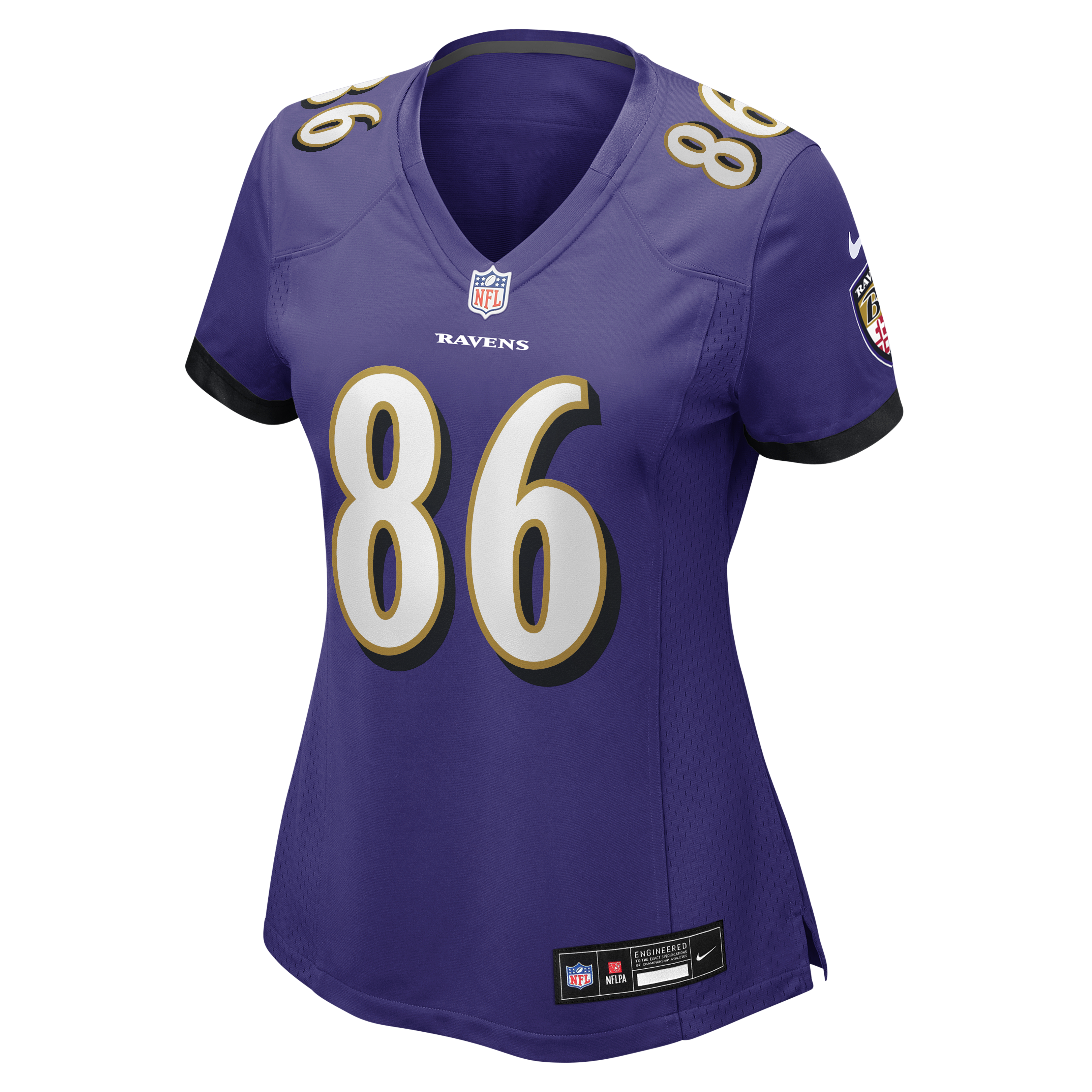 Cornelius Johnson Baltimore Ravens Nike Women’s Team Game Jersey – Purple Clowdercats