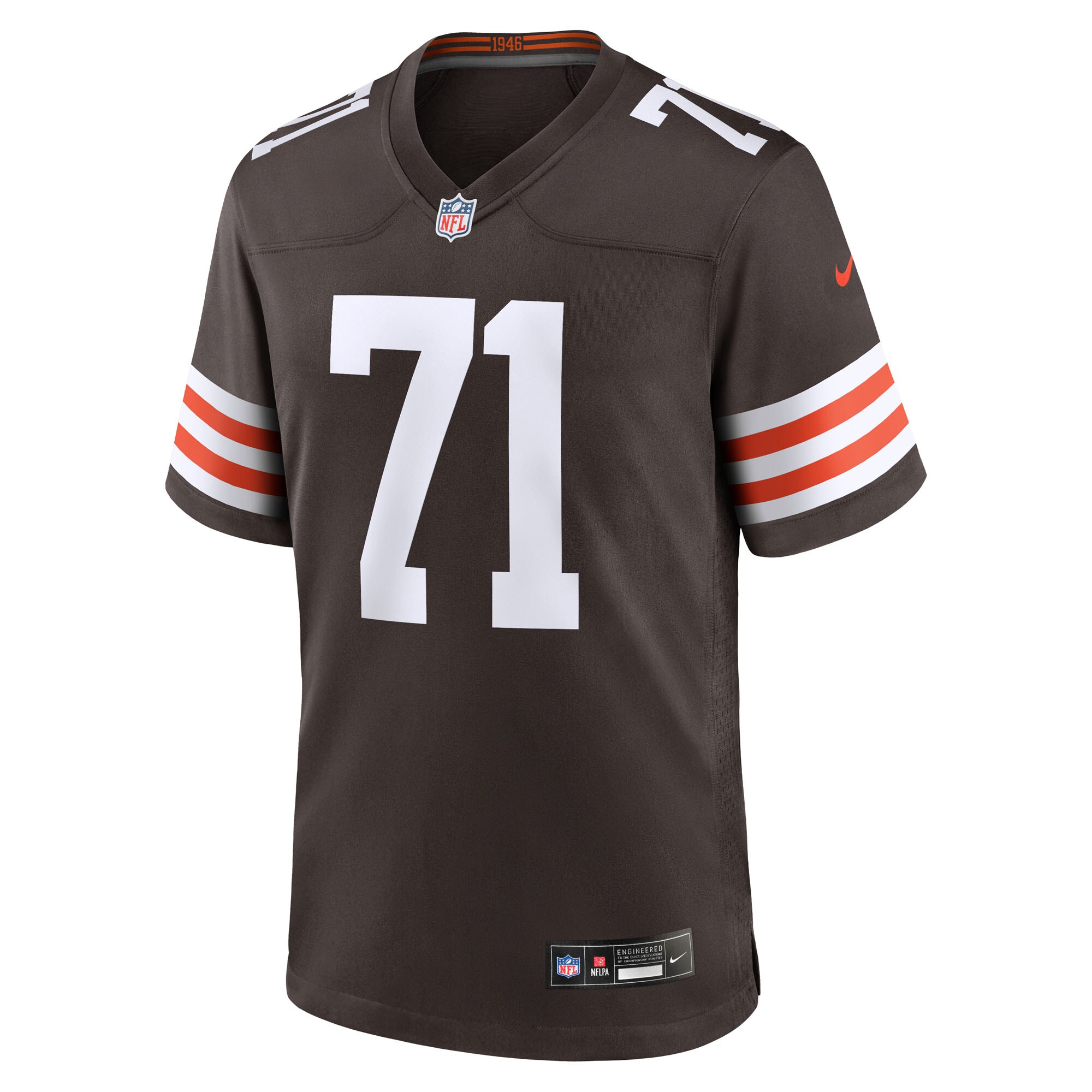 Cornelius Lucas Cleveland Browns Nike Team Game Jersey – Brown Clowdercats