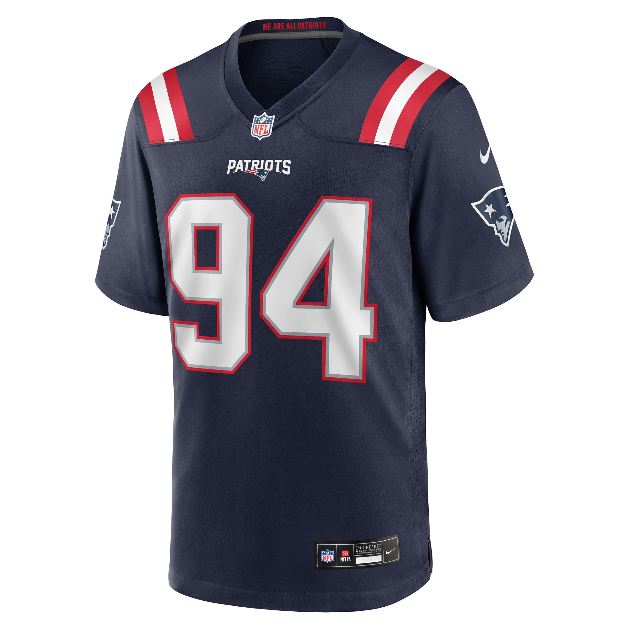 Cory Durden New England Patriots Nike Team Game Jersey – Navy Clowdercats