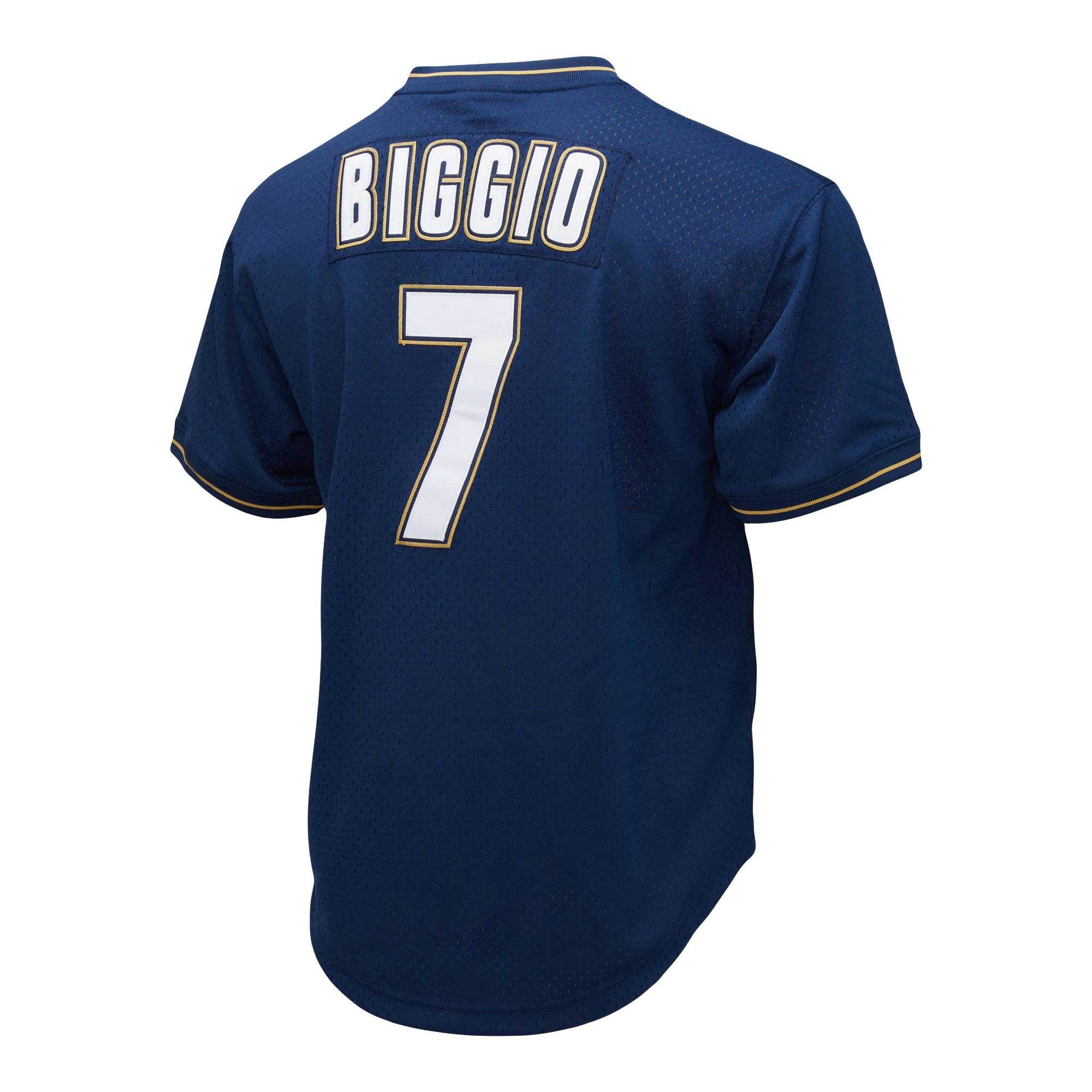 Craig Biggio Houston Astros Mitchell & Ness 1991 Cooperstown Collection Mesh Pullover Jersey – Navy