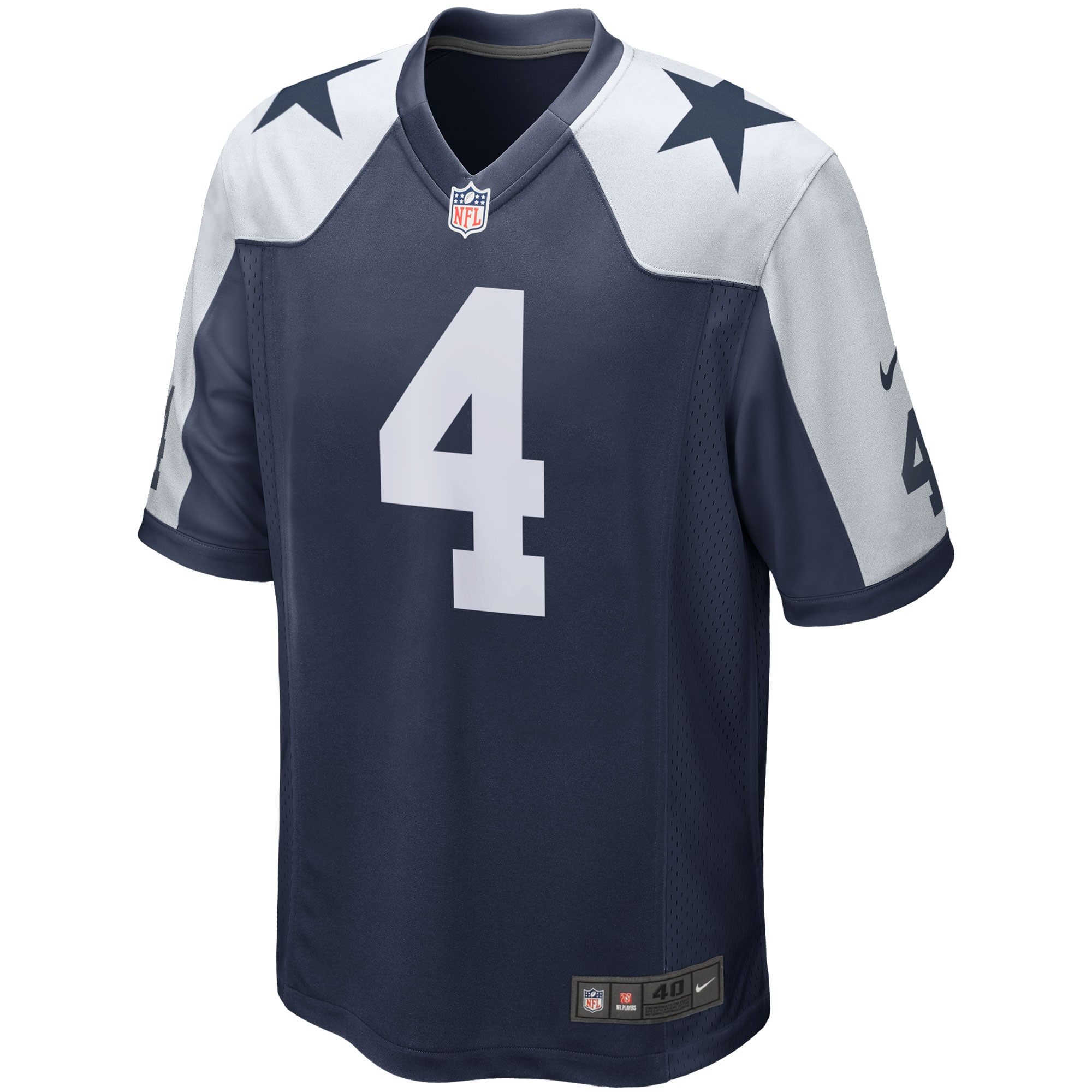 Dak Prescott Dallas Cowboys Nike Alternate Game Team Jersey – Navy Clowdercats
