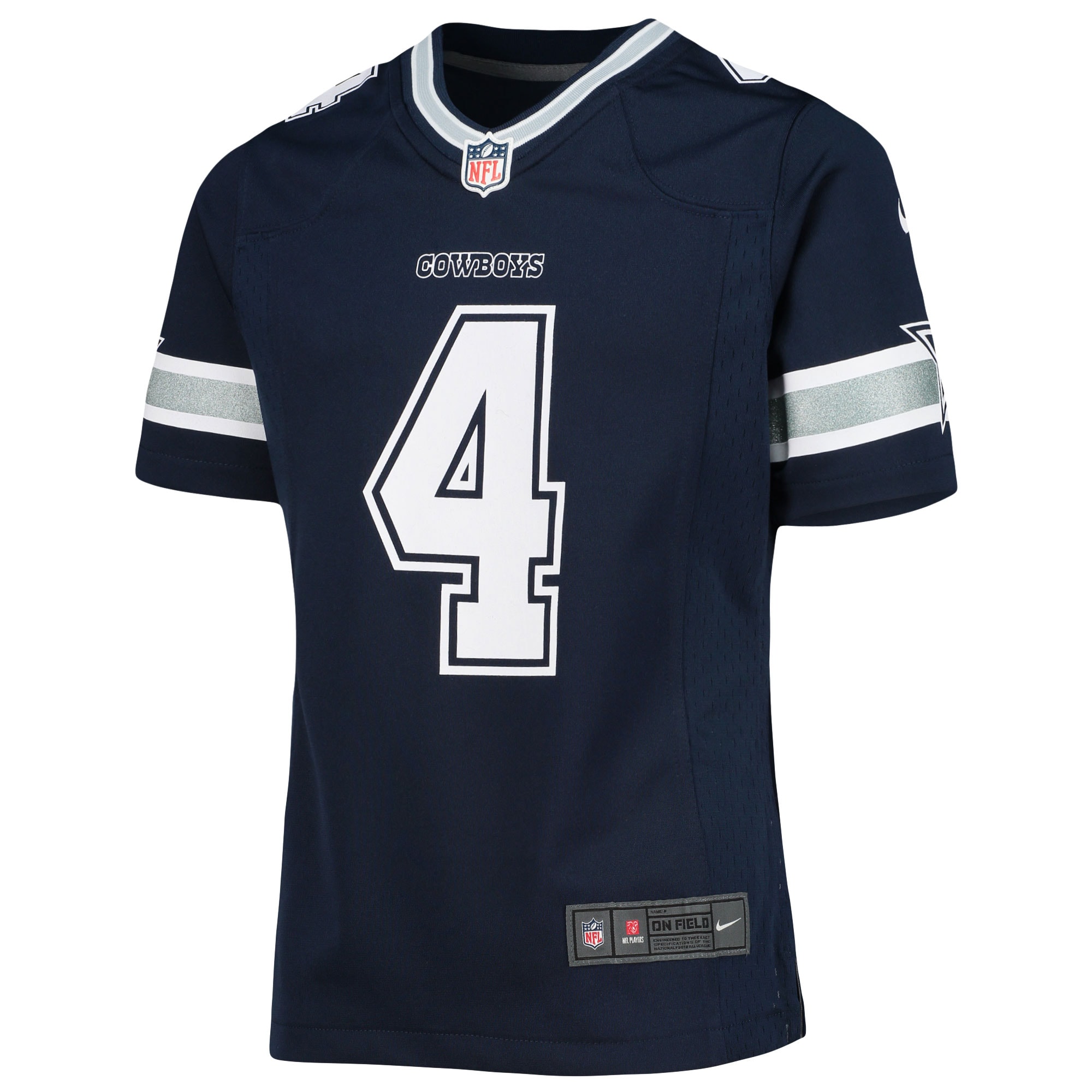 Dak Prescott Dallas Cowboys Nike Girls Youth Team Game Jersey – Navy Clowdercats