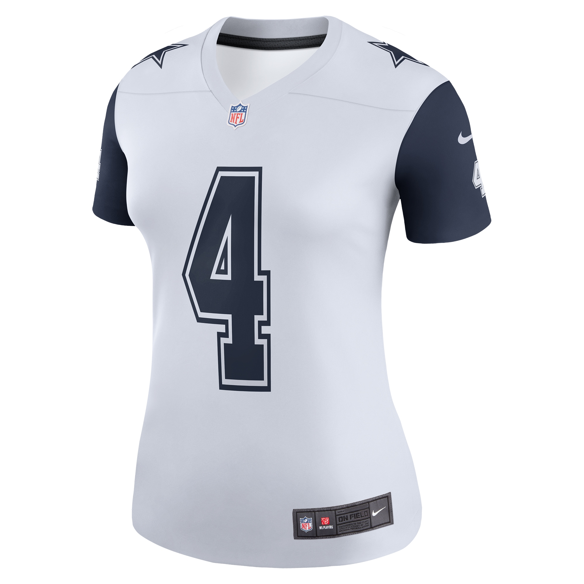 Dak Prescott Dallas Cowboys Nike Women’s Legend Player Performance Top – White Clowdercats