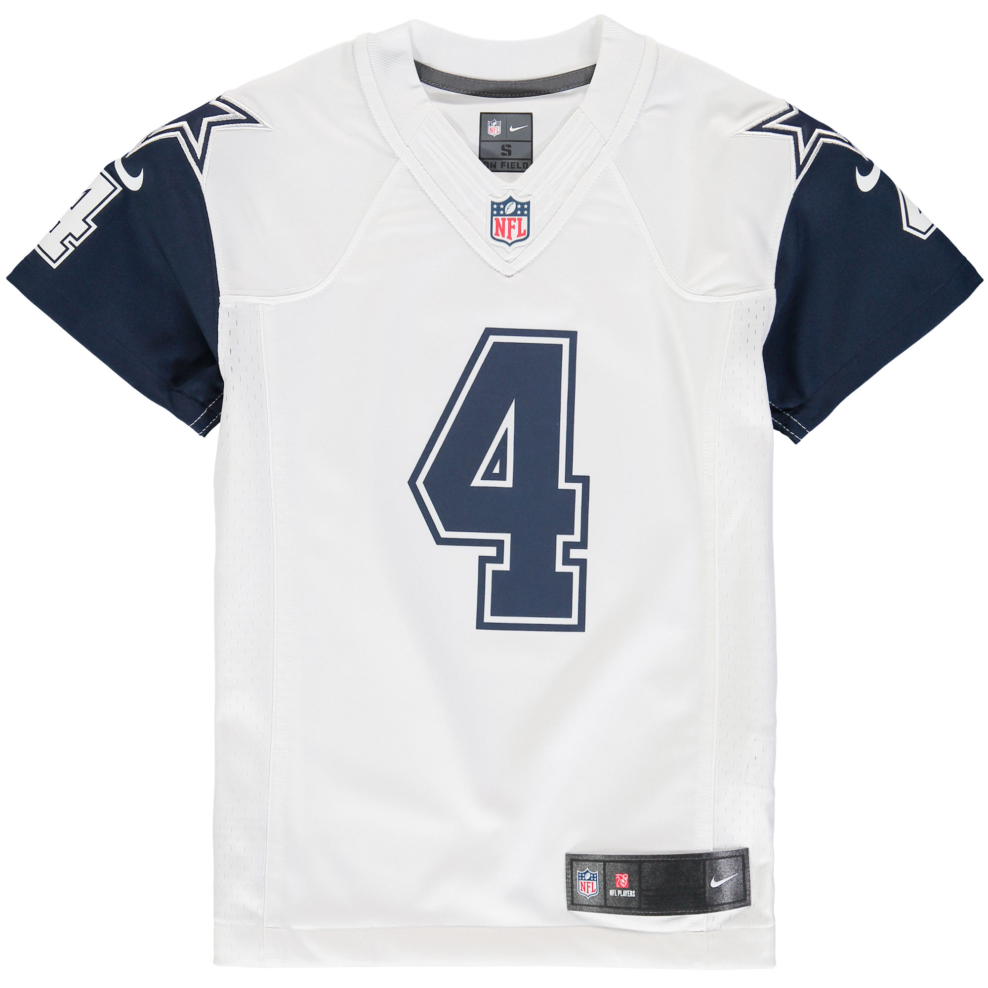 Dak Prescott Dallas Cowboys Nike Youth Color Rush Game Jersey – White Clowdercats