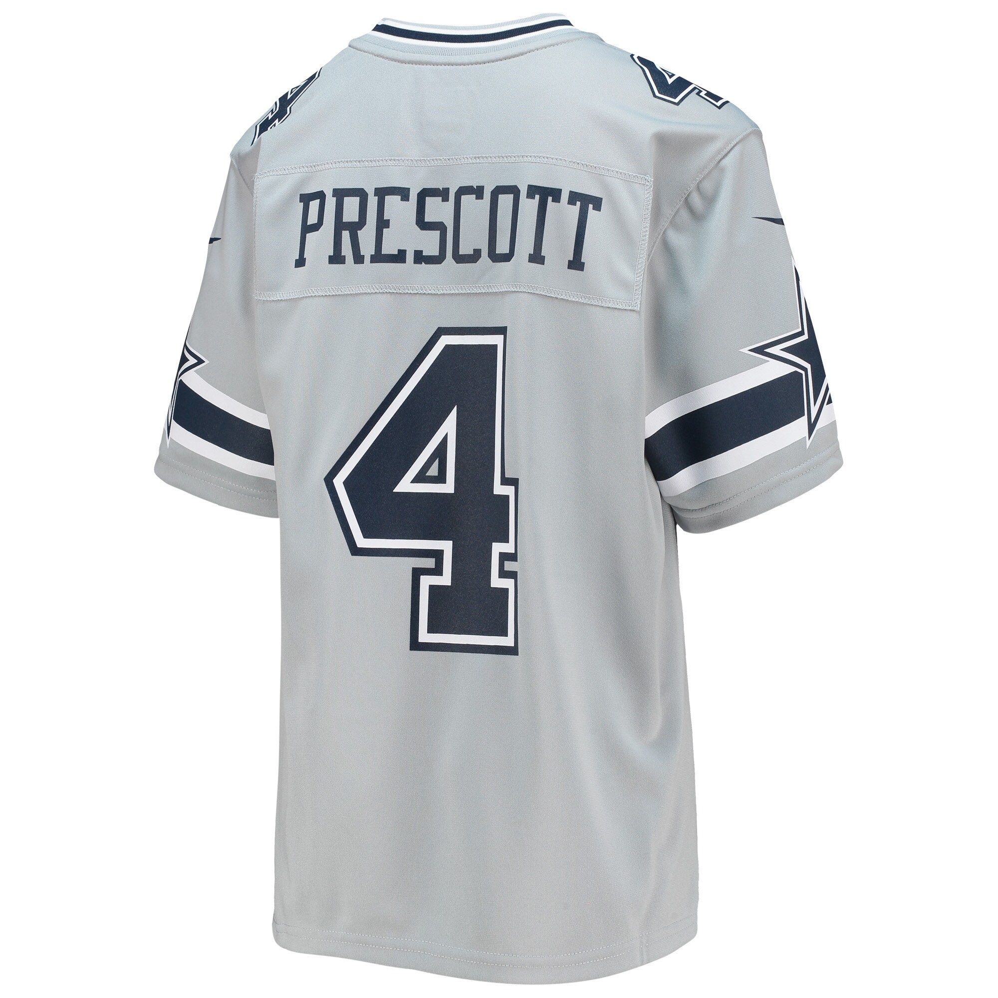 Dak Prescott Dallas Cowboys Nike Youth Inverted Team Game Jersey – Silver Clowdercats
