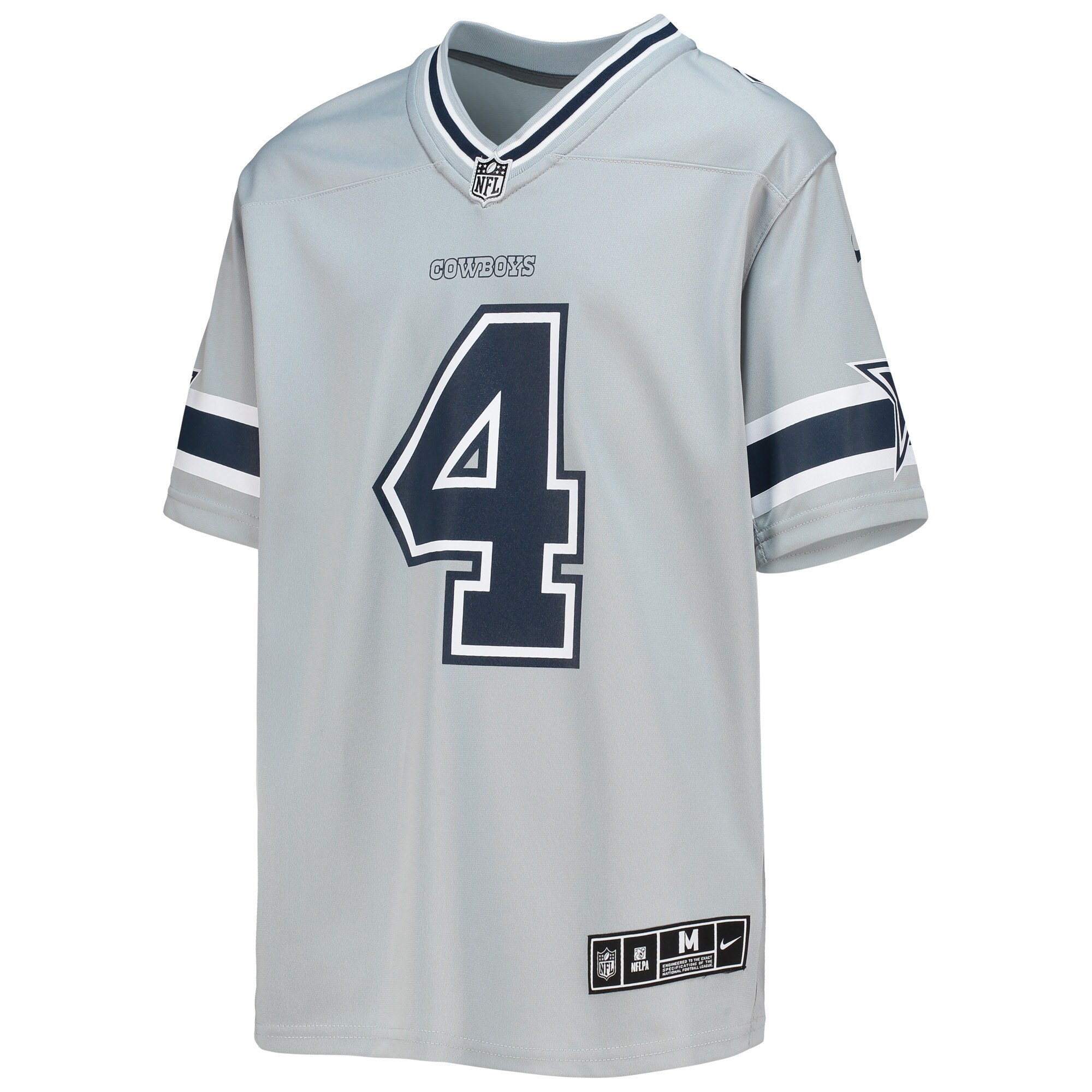 Dak Prescott Dallas Cowboys Nike Youth Inverted Team Game Jersey – Silver Clowdercats