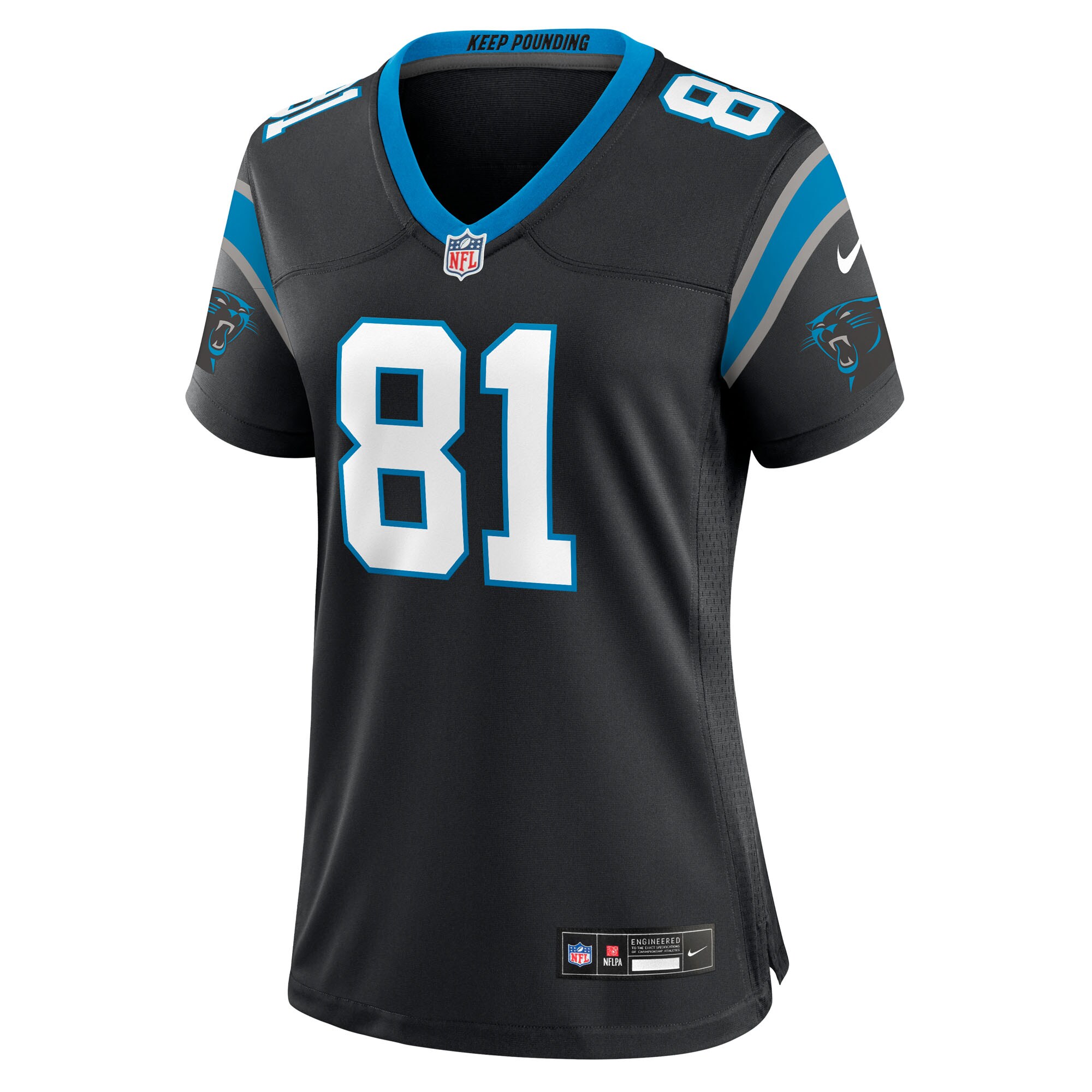 Dalevon Campbell Carolina Panthers Nike Women’s Team Game Jersey – Black Clowdercats