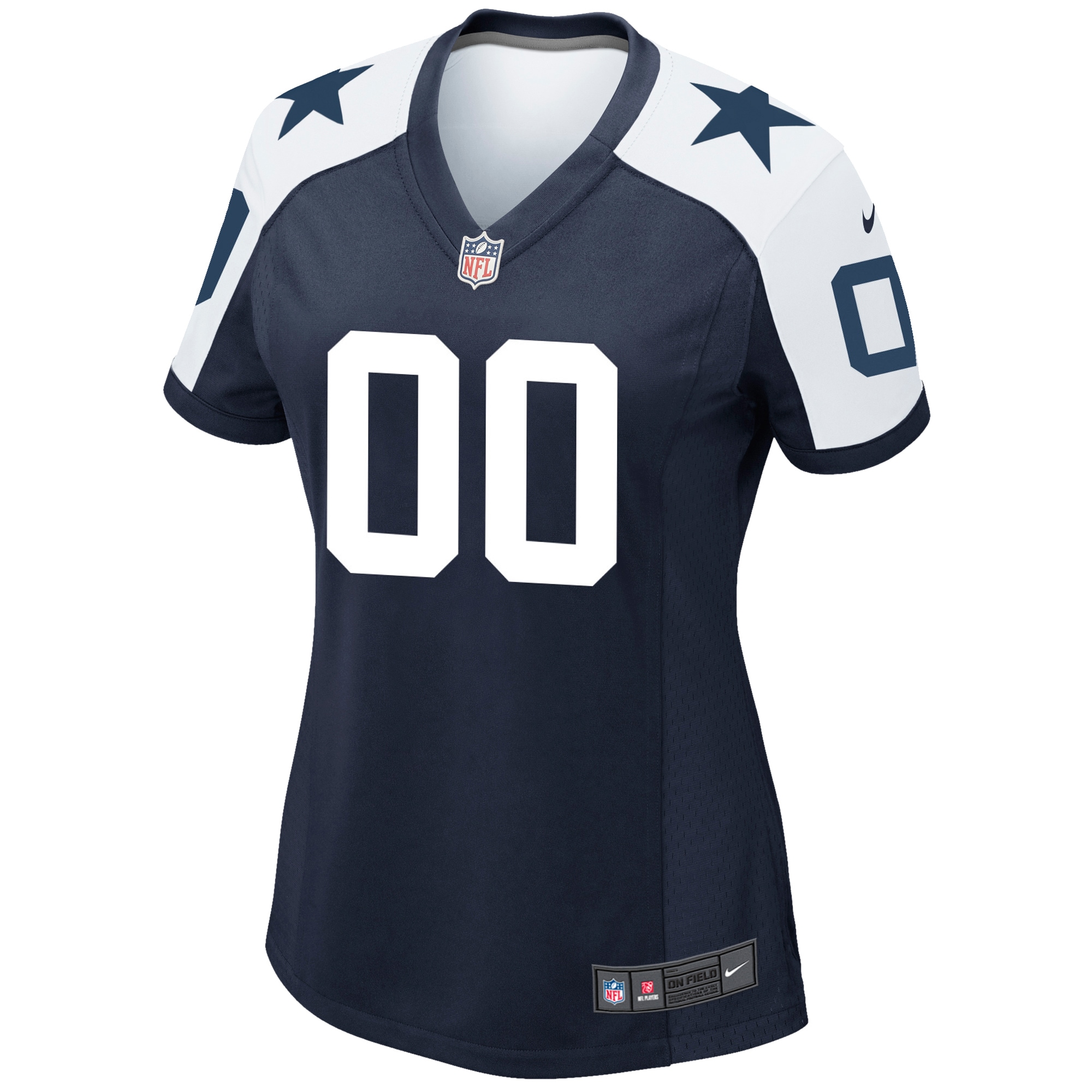 Dallas Cowboys Nike Women’s Alternate Custom Game Jersey – Navy Clowdercats