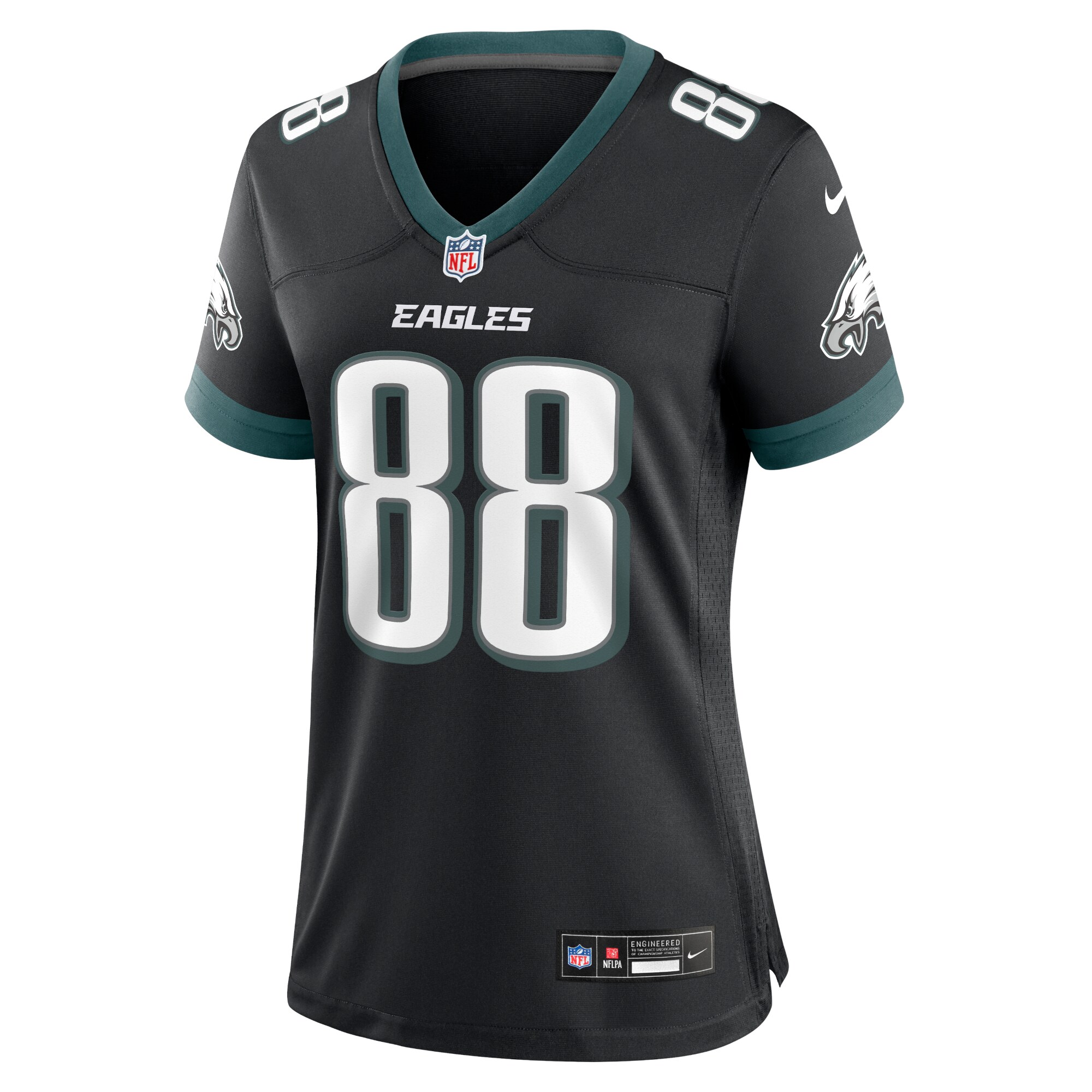 Dallas Goedert Philadelphia Eagles Nike Women’s Alternate Game Jersey – Black Clowdercats
