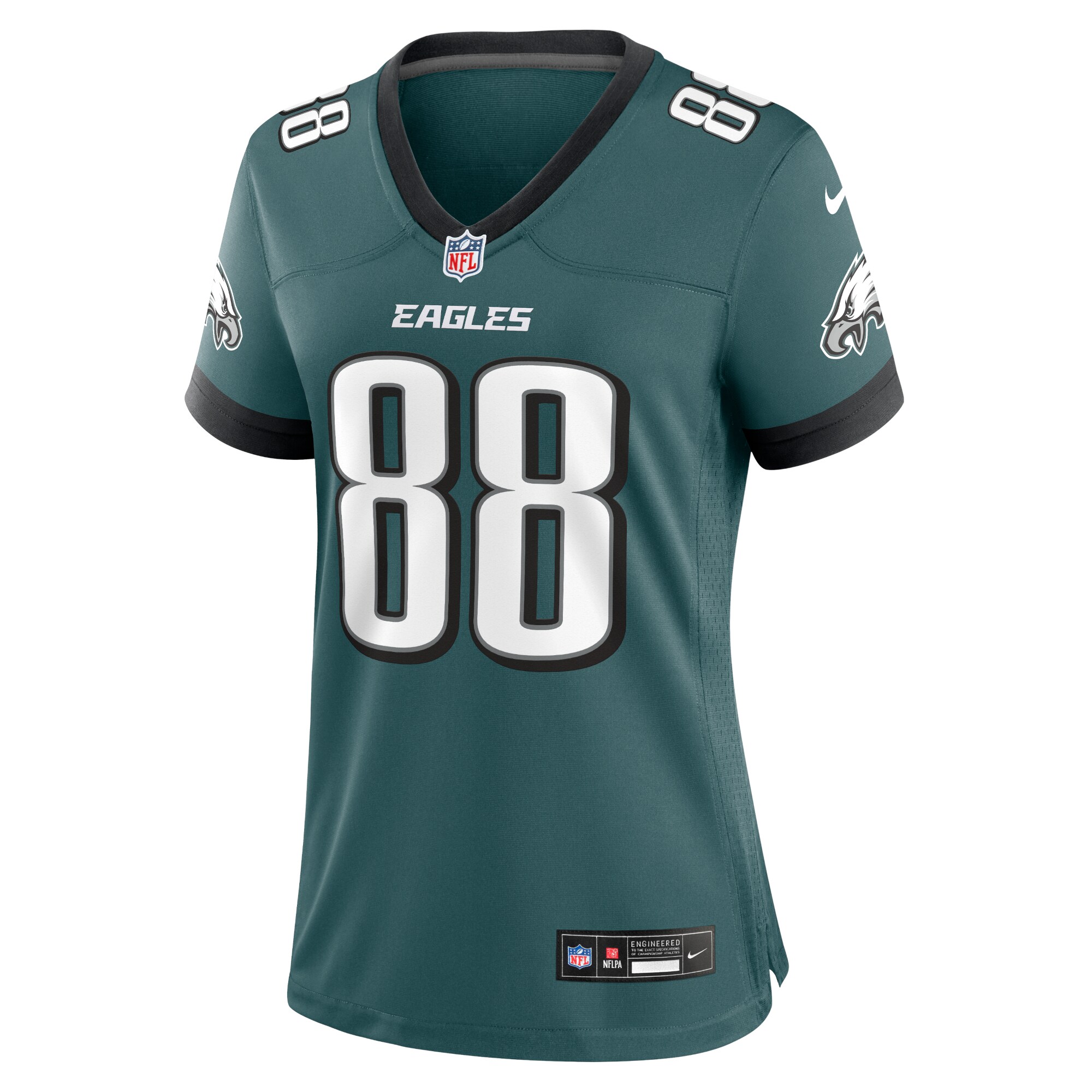 Dallas Goedert Philadelphia Eagles Nike Women’s Team Game Jersey – Midnight Green Clowdercats