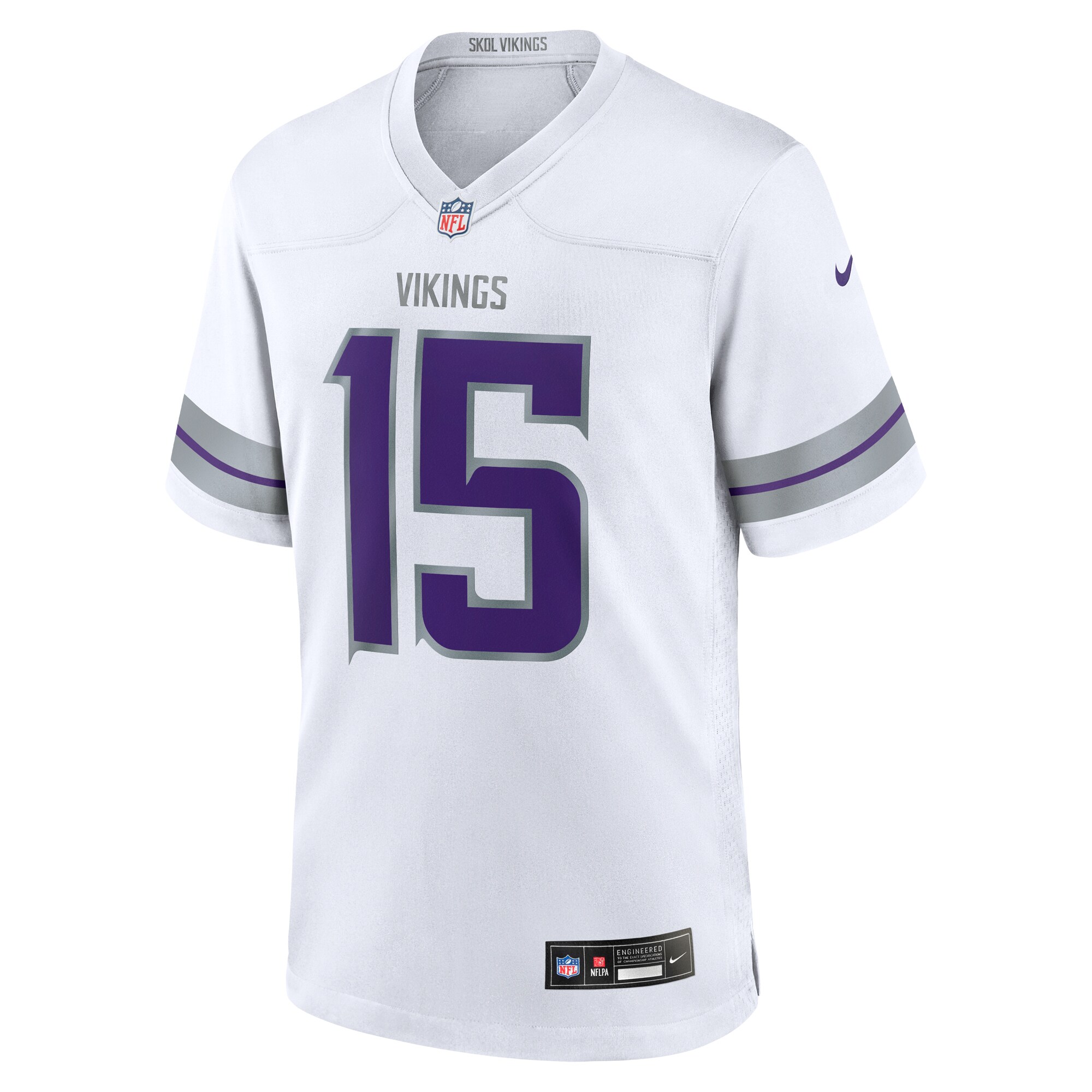 Dallas Turner Minnesota Vikings Nike Alternate Game Jersey – White Clowdercats