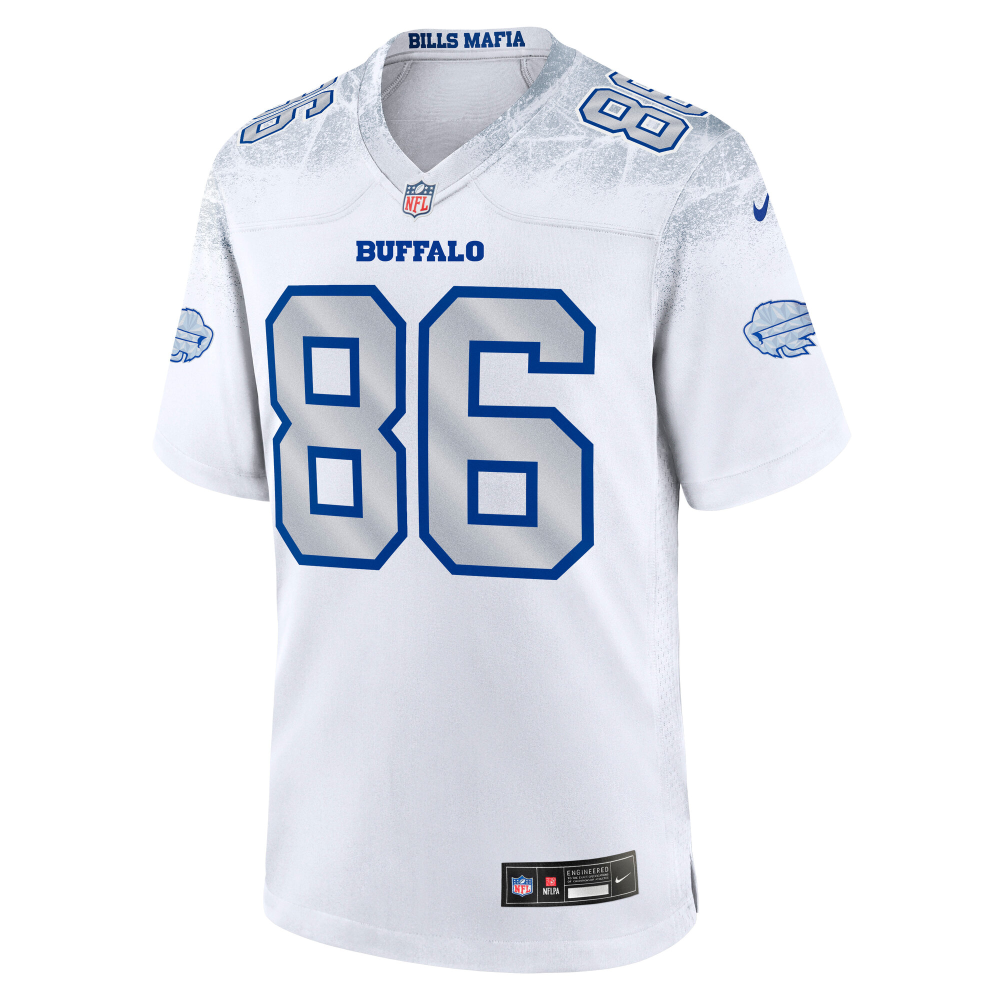 Dalton Kincaid Buffalo Bills Nike 2025 Rivalries Collection Game Jersey – White Clowdercats