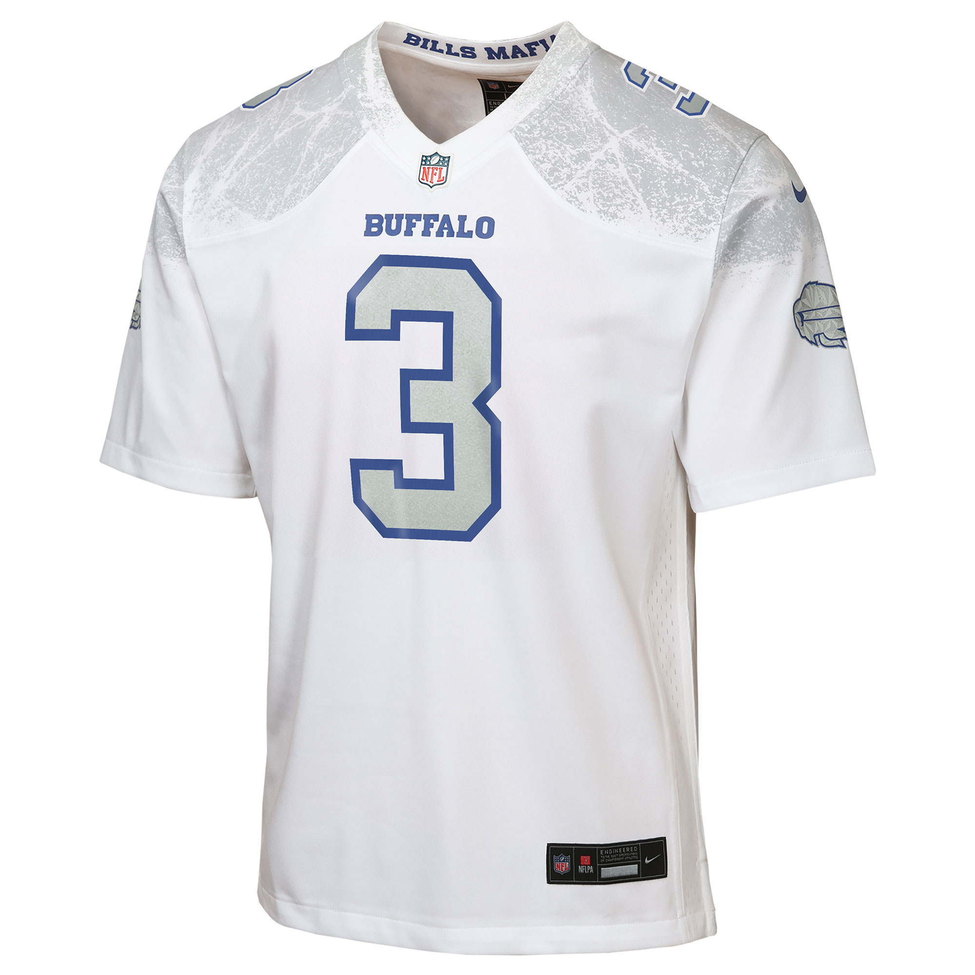 Damar Hamlin Buffalo Bills Nike Youth 2025 Rivalries Collection Game Jersey – White Clowdercats