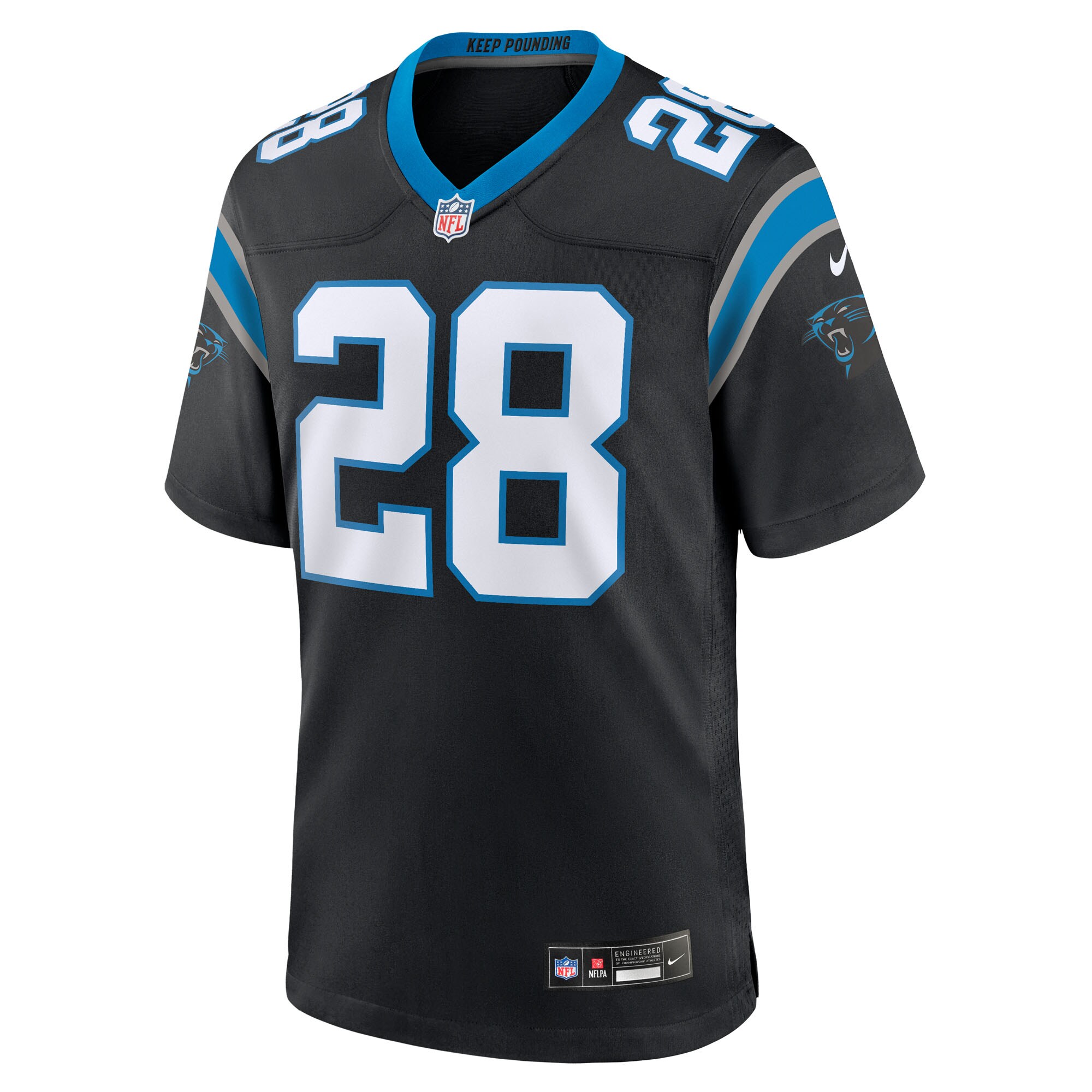 Damarri Mathis Carolina Panthers Nike Team Game Jersey – Black Clowdercats