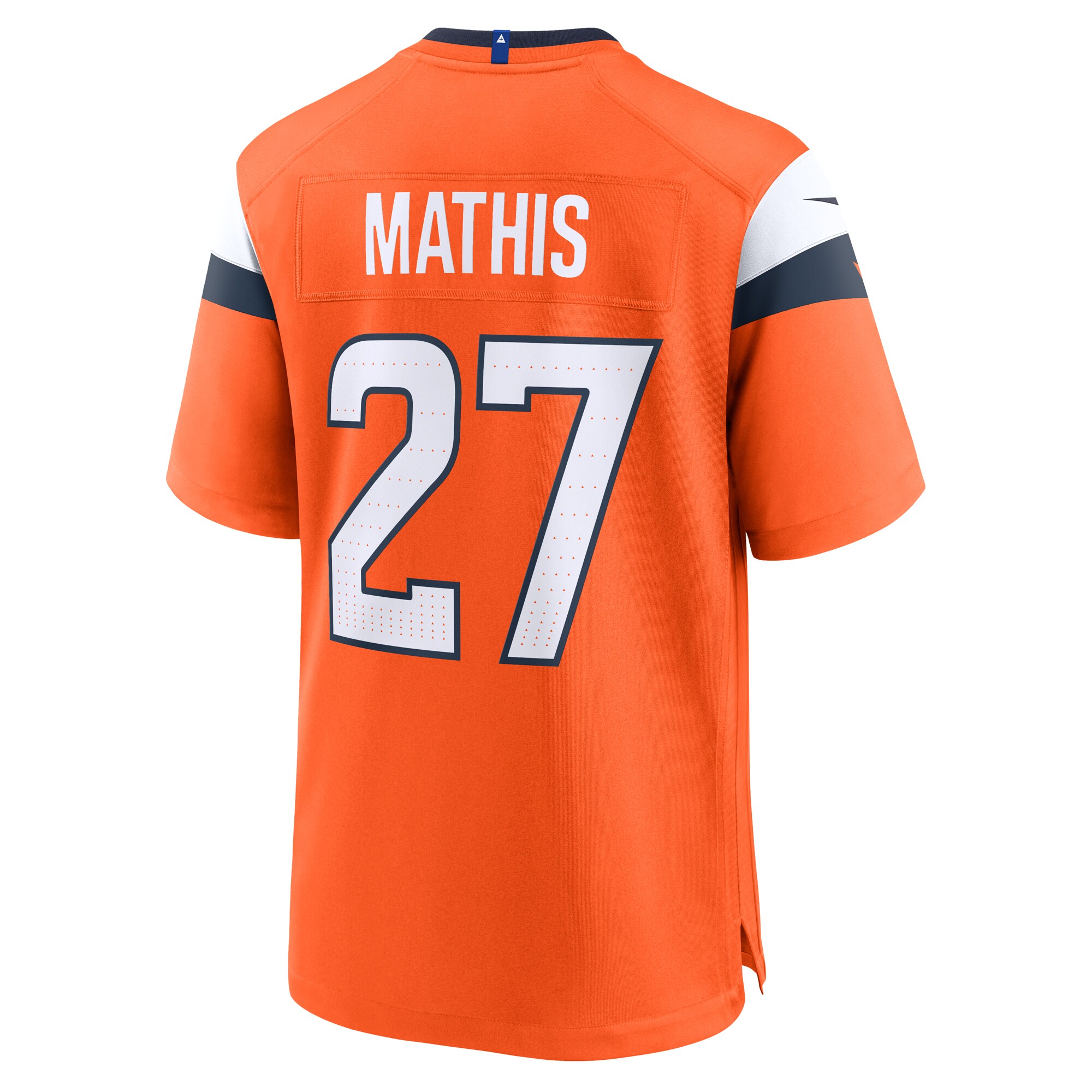 Damarri Mathis Denver Broncos Nike Team Game Jersey – Orange Clowdercats