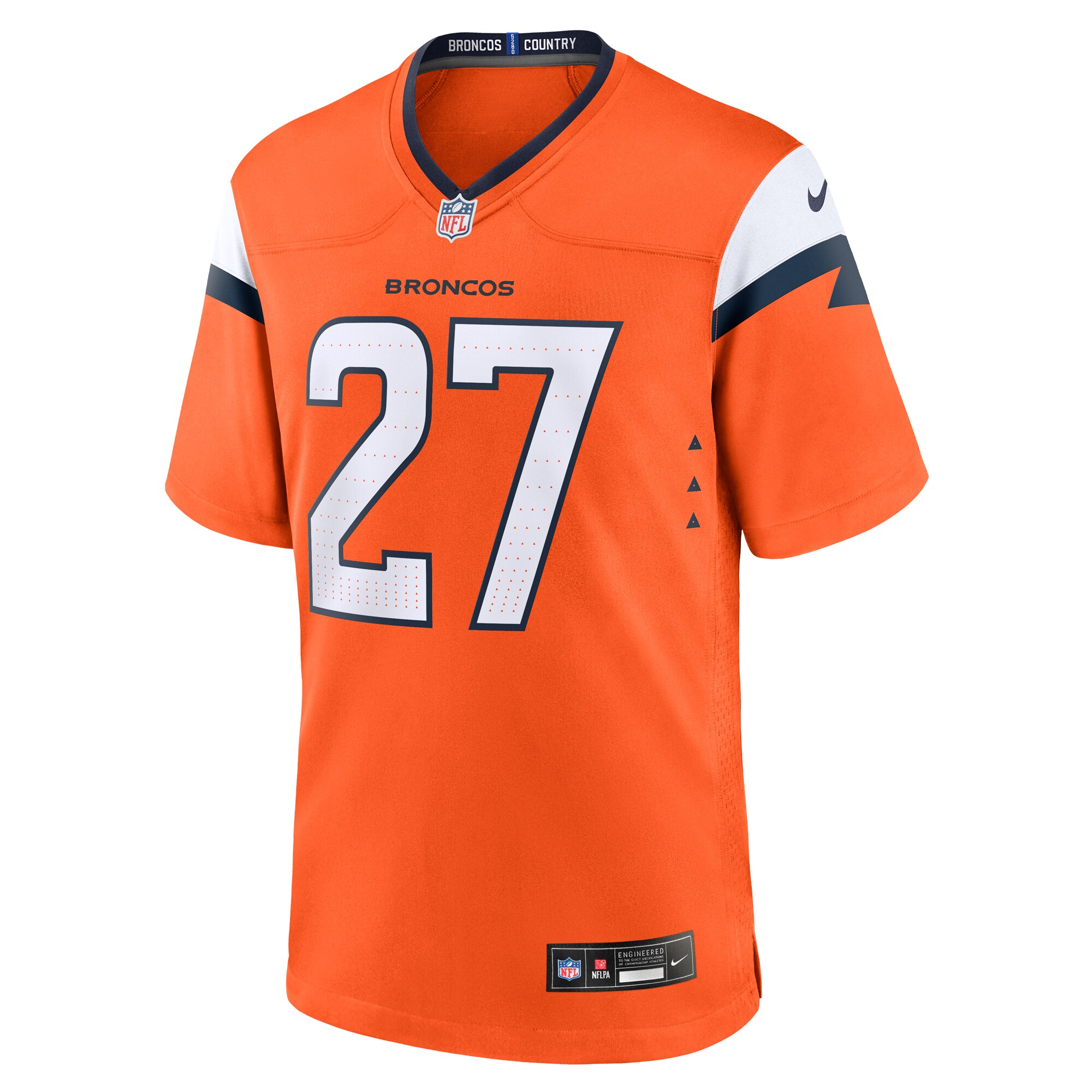 Damarri Mathis Denver Broncos Nike Team Game Jersey – Orange Clowdercats