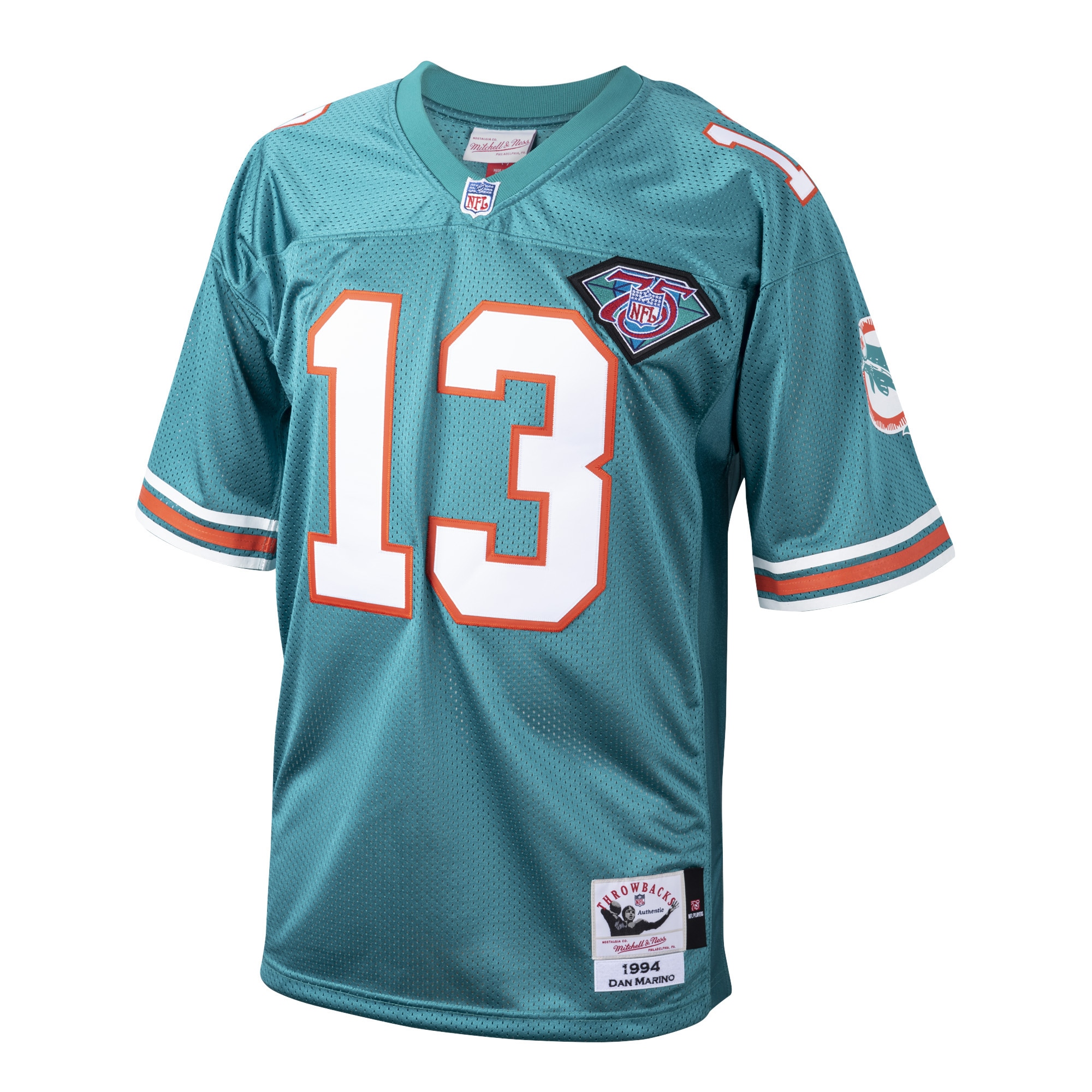 Dan Marino Miami Dolphins 1994 Mitchell & Ness Authentic Throwback Retired Player Jersey – Aqua Clowdercats