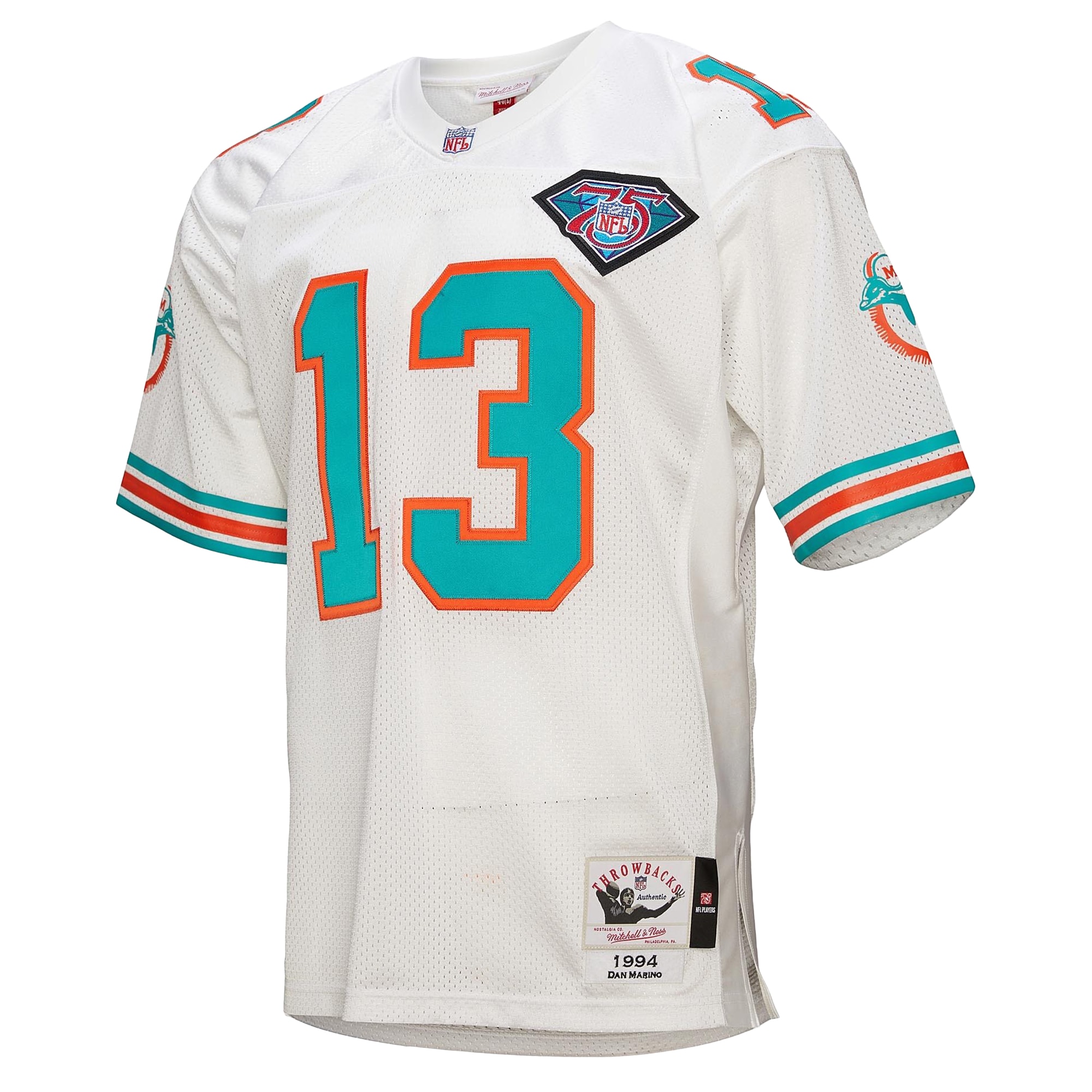 Dan Marino Miami Dolphins 1994 Mitchell & Ness Authentic Throwback Retired Player Jersey – White Clowdercats